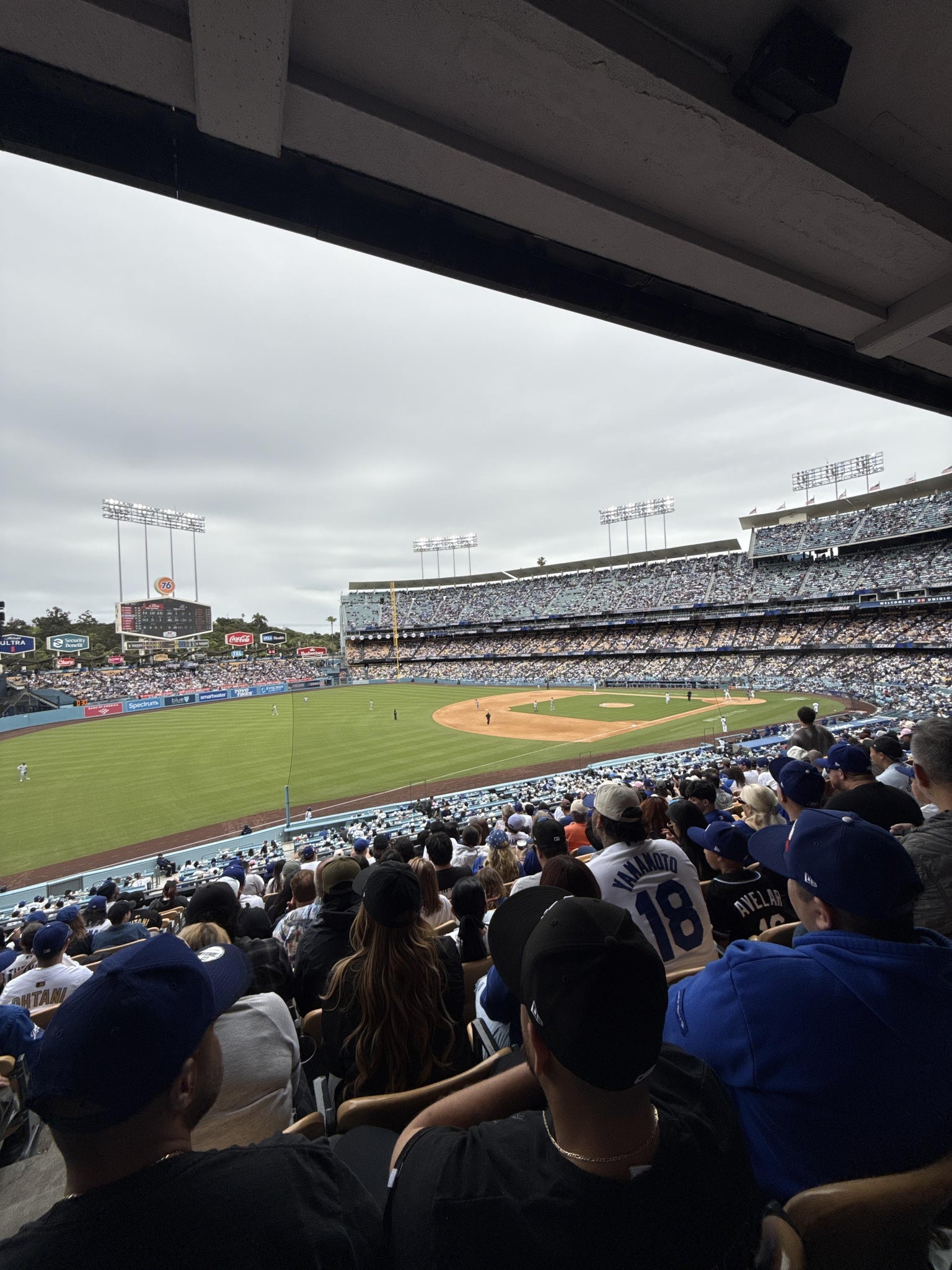 Real Fan View taken from Section 153 LG at UNIQLO Field at Dodger Stadium by Miguel P