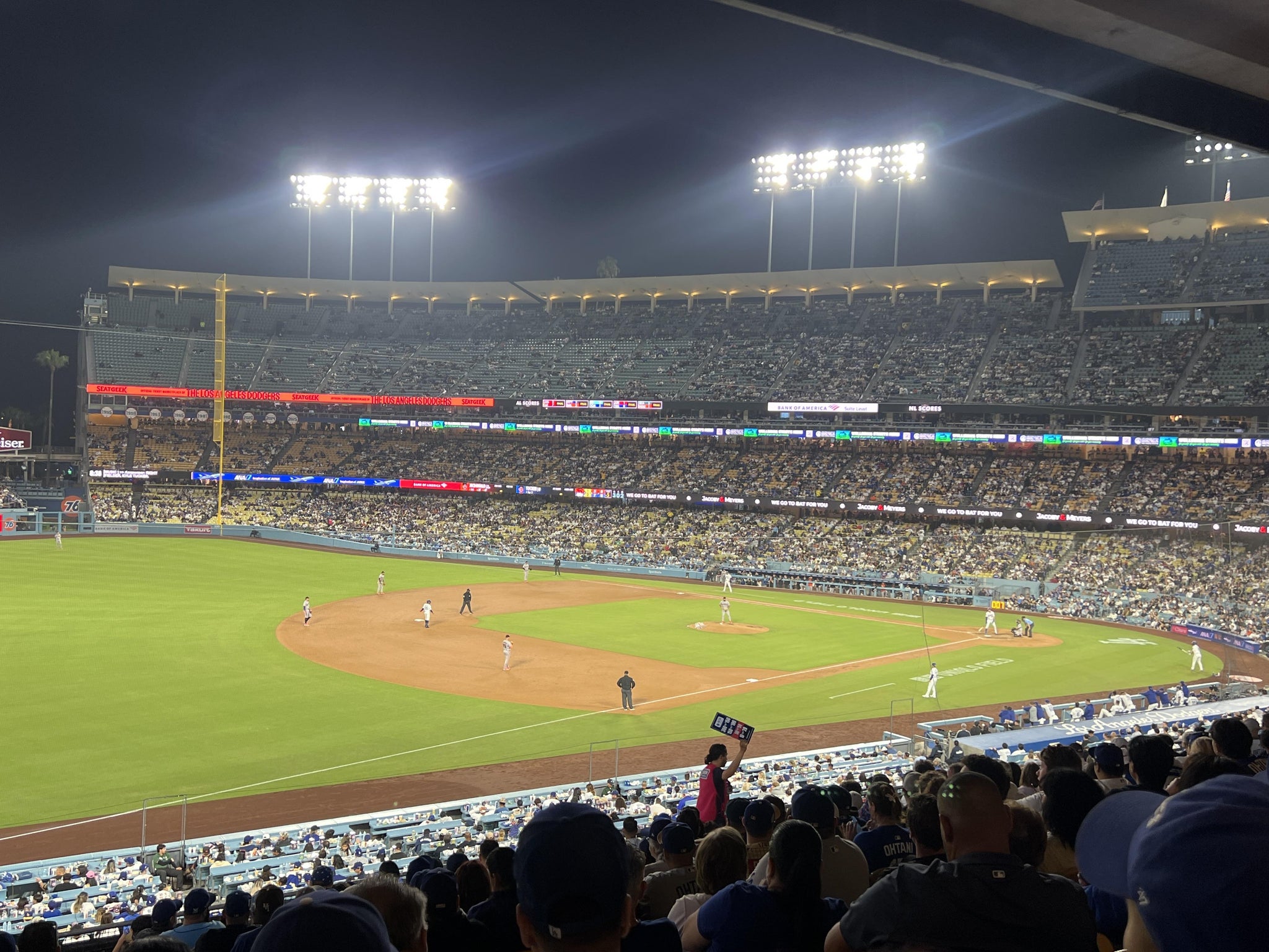 Real Fan View taken from Section 153 LG at UNIQLO Field at Dodger Stadium by Tina B