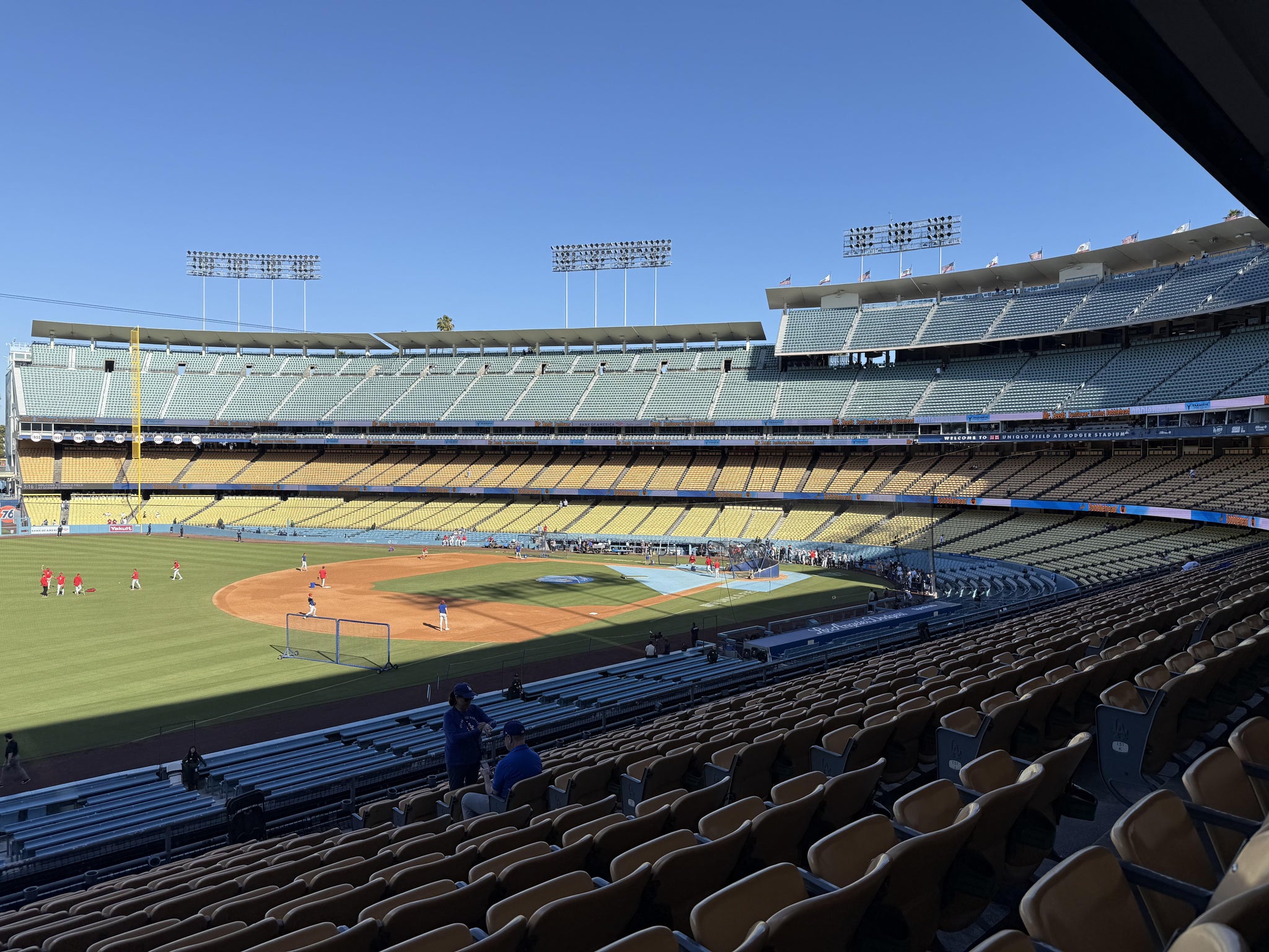 Real Fan View taken from Section 153 LG at UNIQLO Field at Dodger Stadium by Blas A