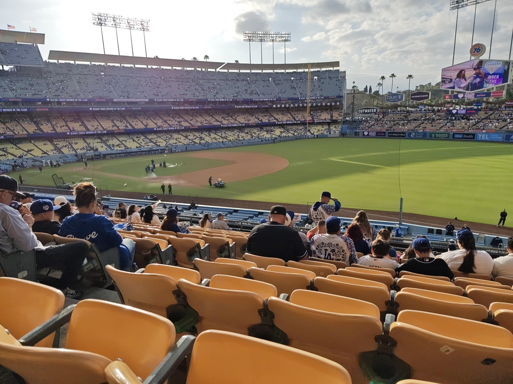 Real Fan View taken from Section 154 LG at UNIQLO Field at Dodger Stadium by Robert M