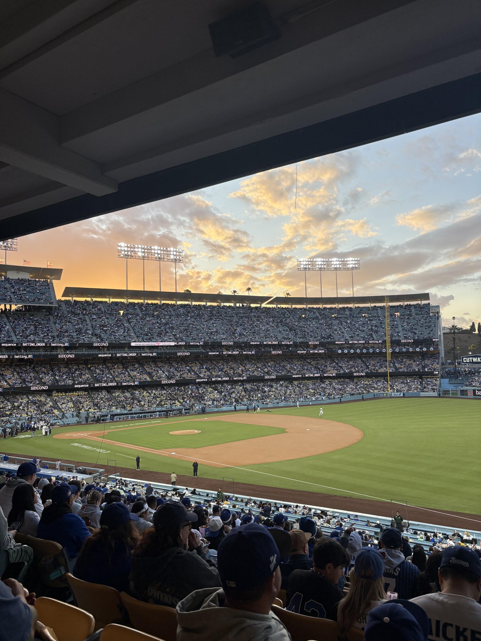 Real Fan View taken from Section 154 LG at UNIQLO Field at Dodger Stadium by Jasmine R