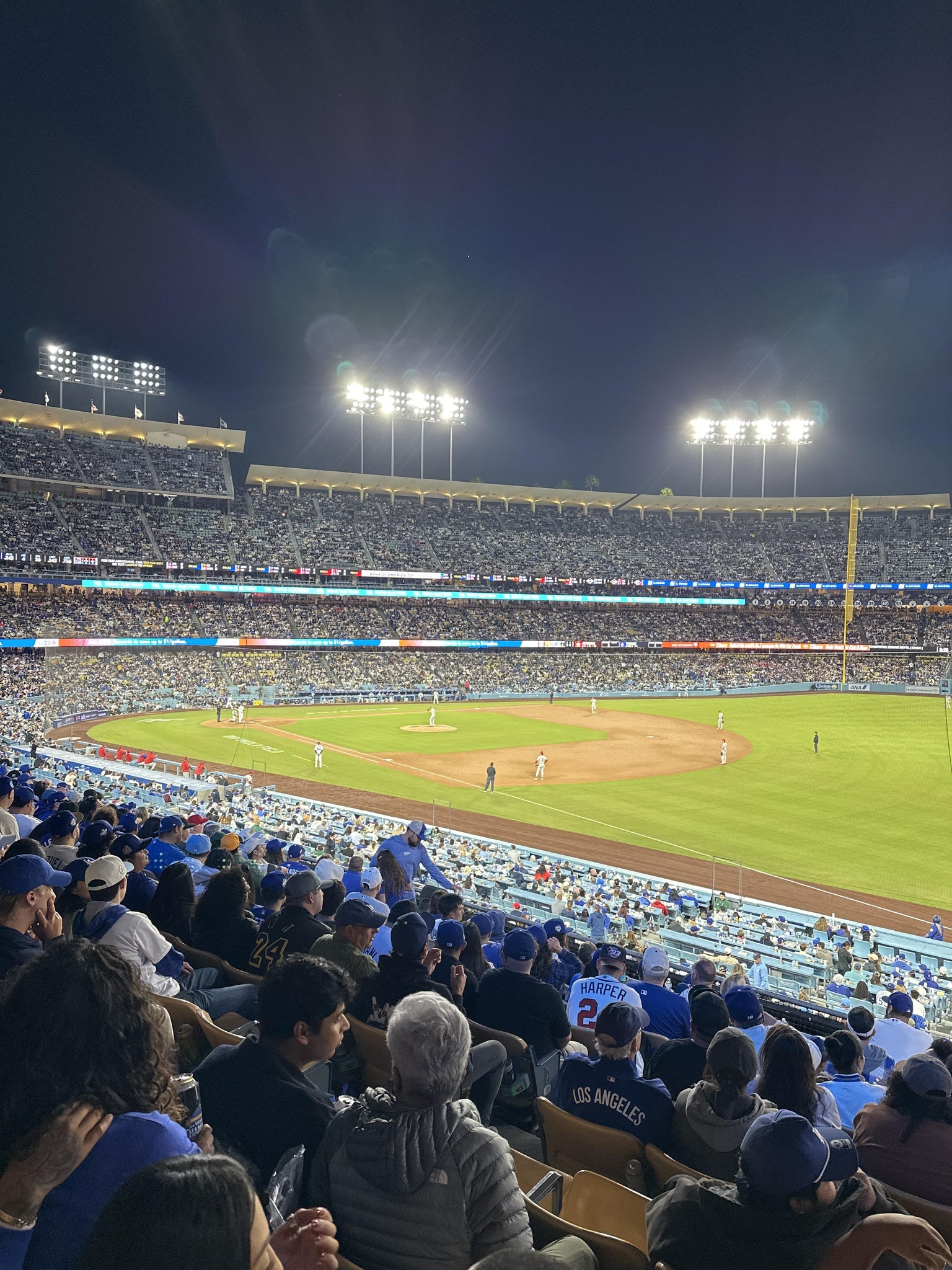 Real Fan View taken from Section 156 LG at UNIQLO Field at Dodger Stadium by Juancarlos M