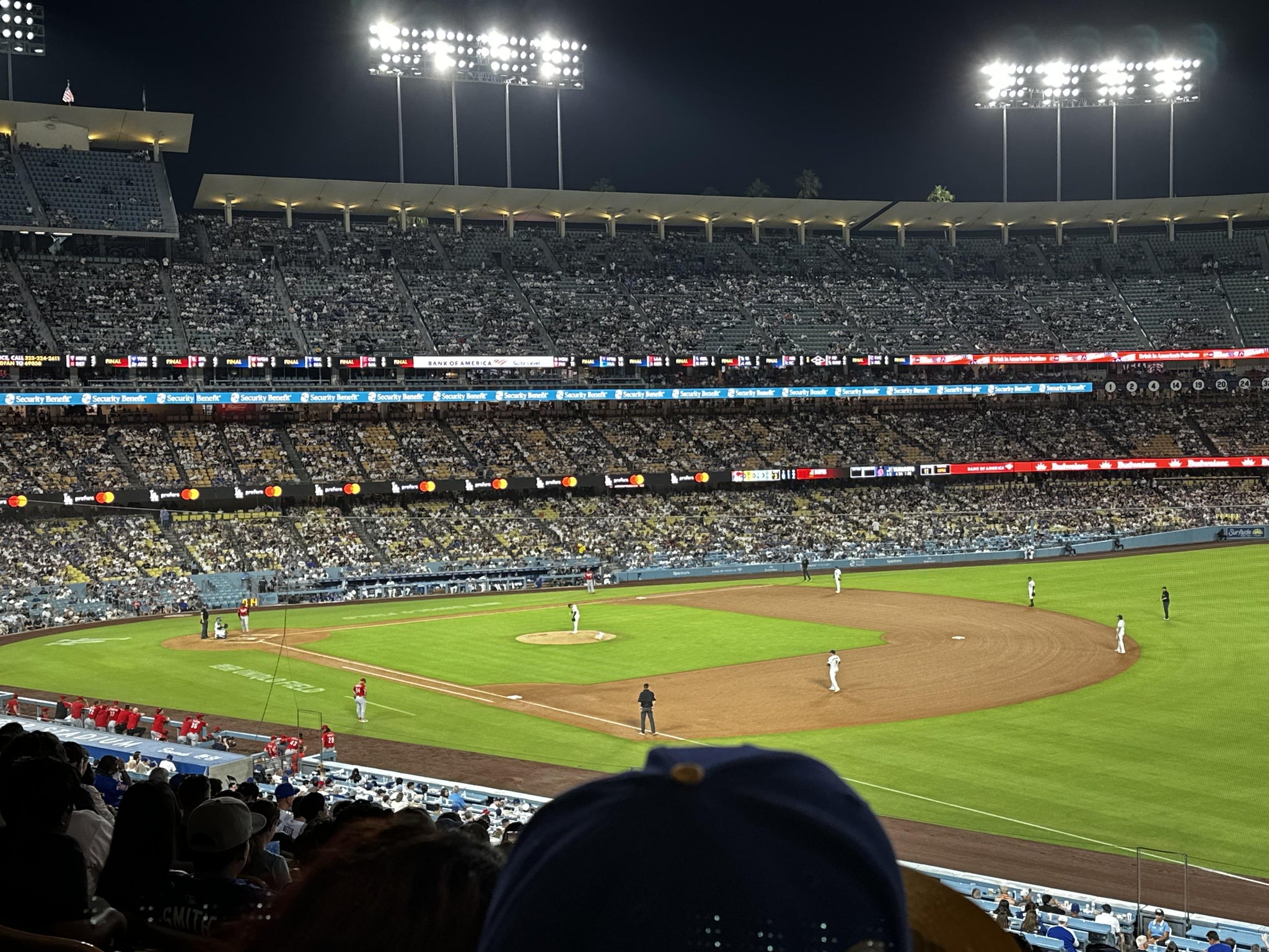 Real Fan View taken from Section 156 LG at UNIQLO Field at Dodger Stadium by James C