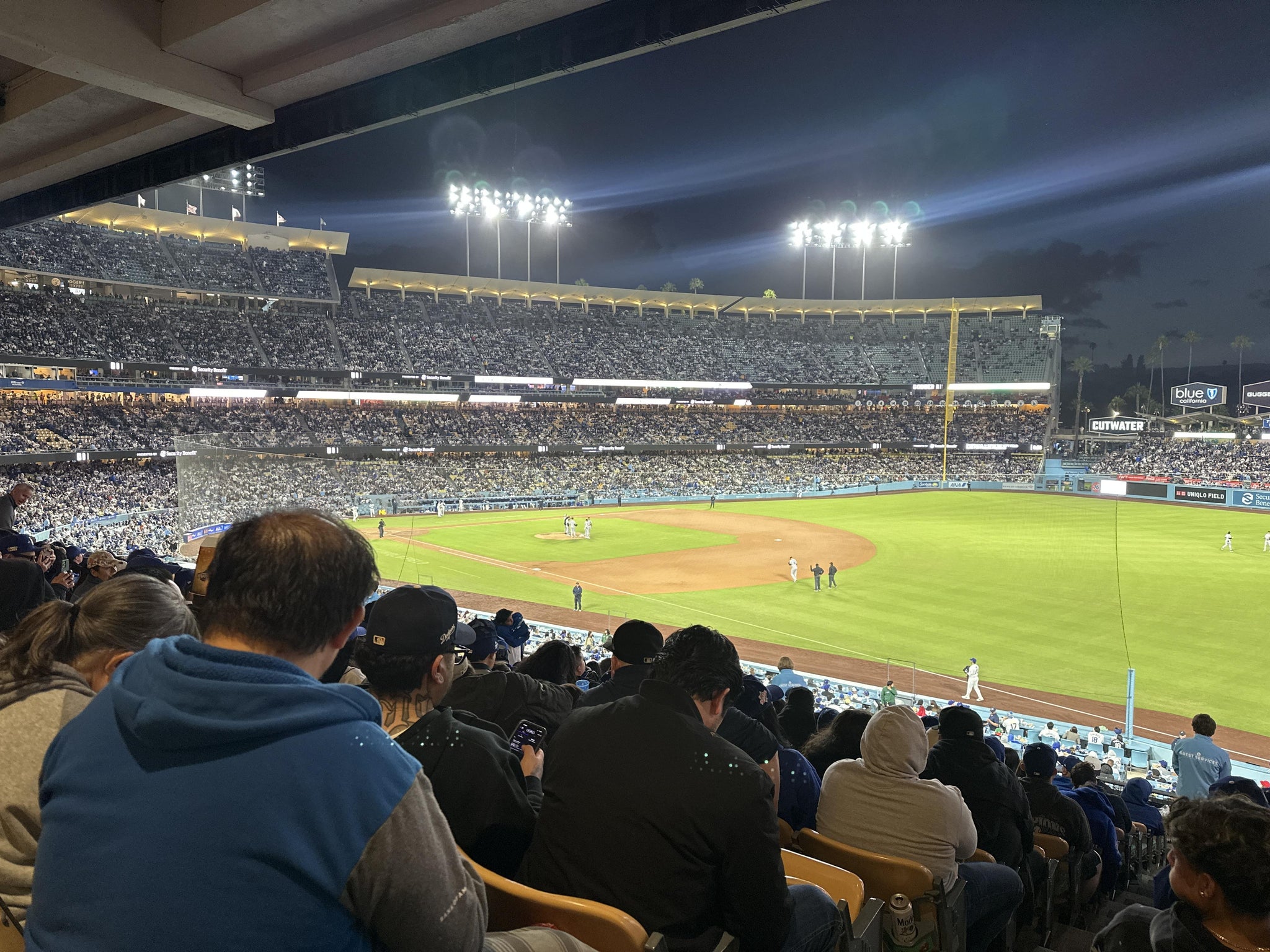 Real Fan View taken from Section 156 LG at UNIQLO Field at Dodger Stadium by Edgar Y