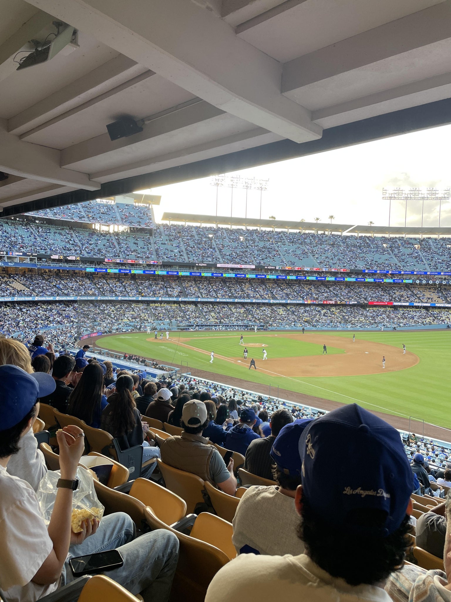 Real Fan View taken from Section 156 LG at UNIQLO Field at Dodger Stadium by Michael P