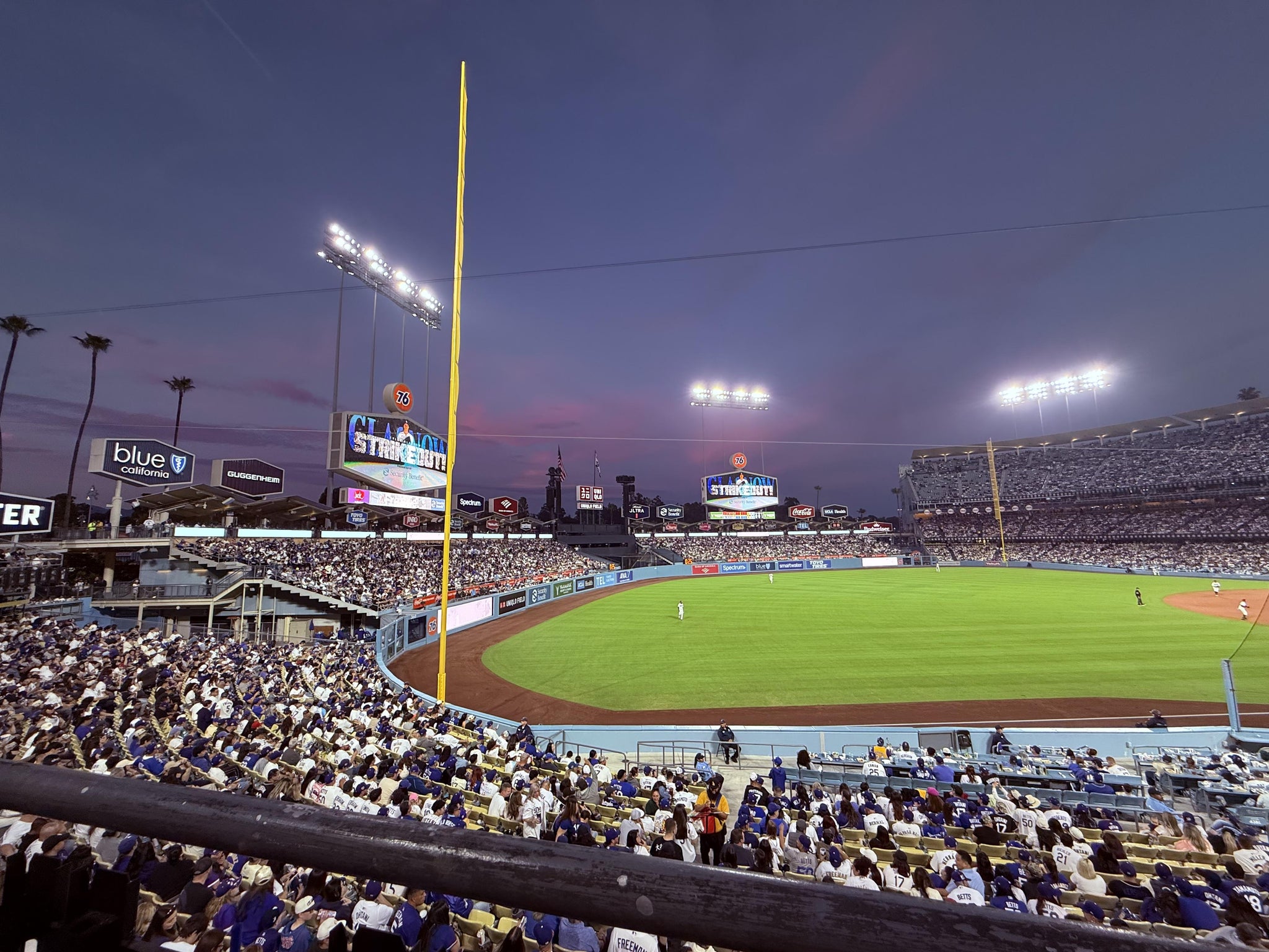 Real Fan View taken from Section 157 LG at UNIQLO Field at Dodger Stadium by Paulina L