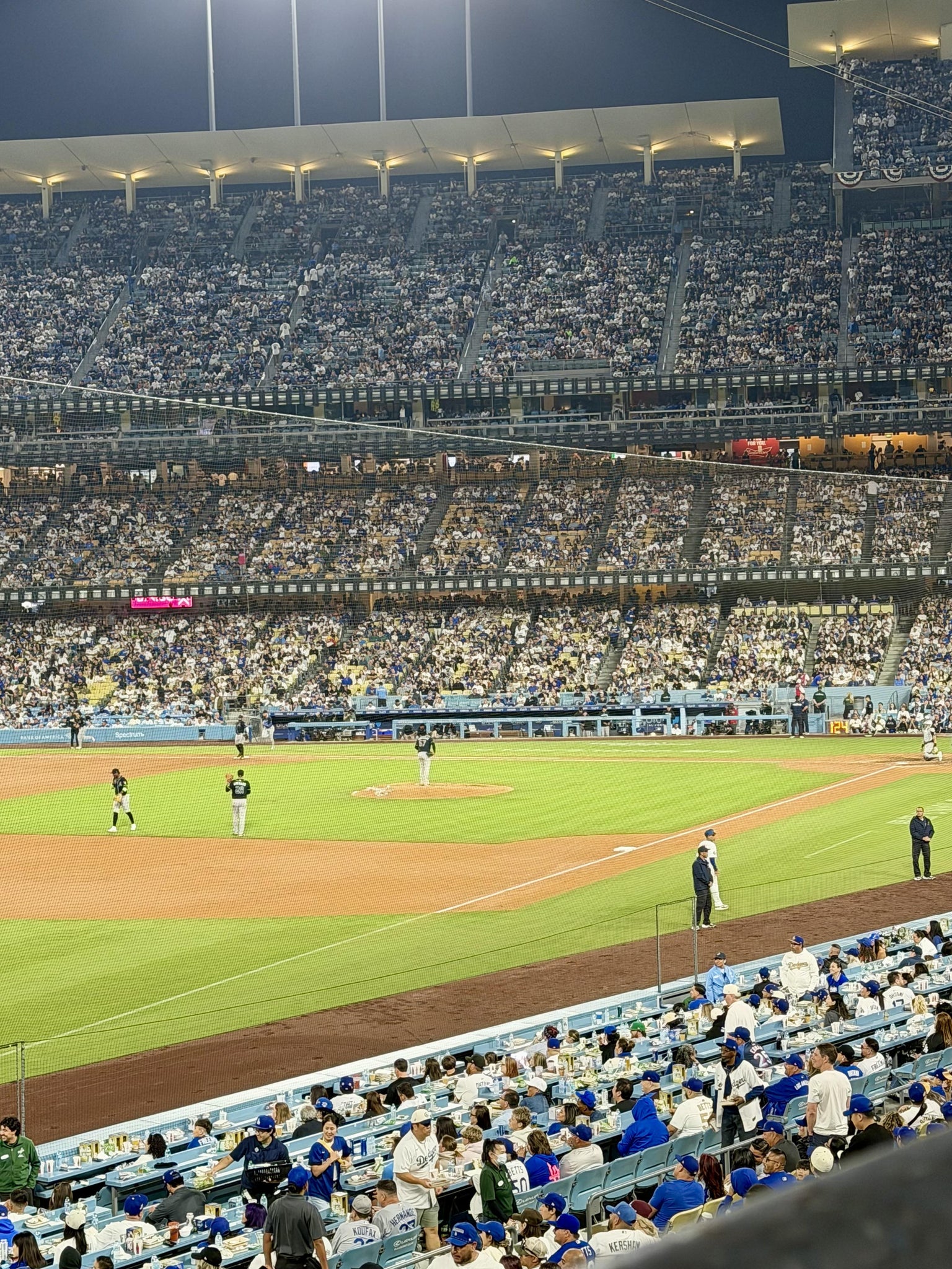 Real Fan View taken from Section 157 LG at UNIQLO Field at Dodger Stadium by Heather D