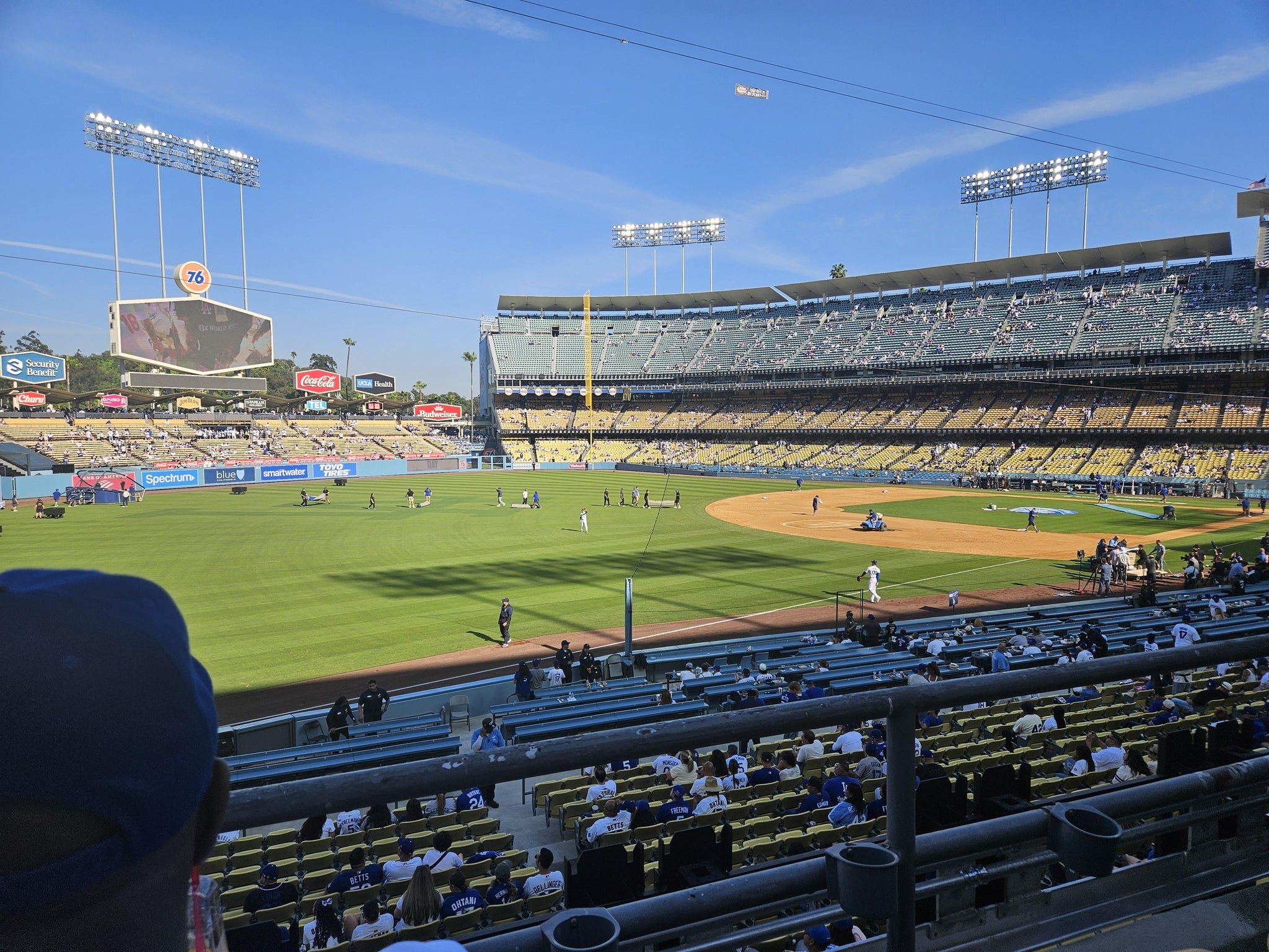 Real Fan View taken from Section 157 LG at UNIQLO Field at Dodger Stadium by Mario C