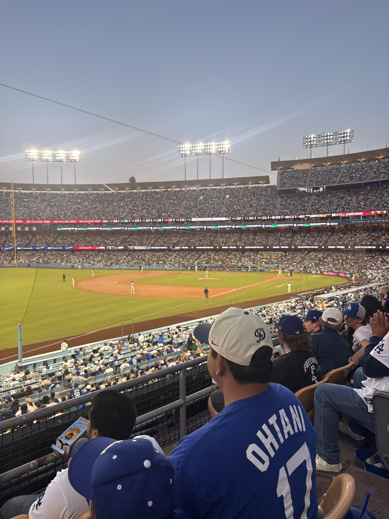 Real Fan View taken from Section 157 LG at UNIQLO Field at Dodger Stadium by Michelle T