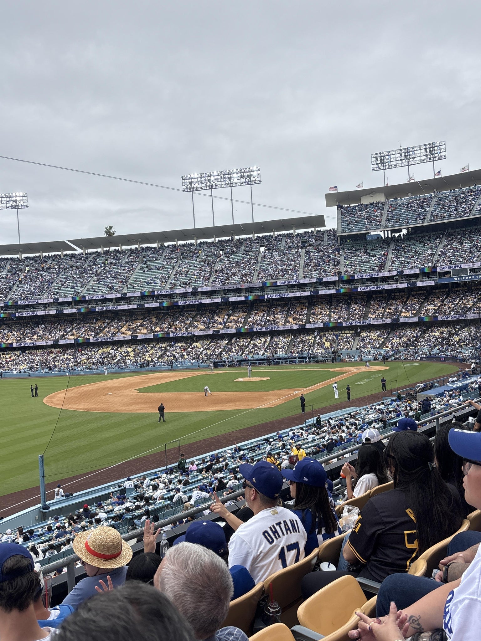 Real Fan View taken from Section 157 LG at UNIQLO Field at Dodger Stadium by Edwin D