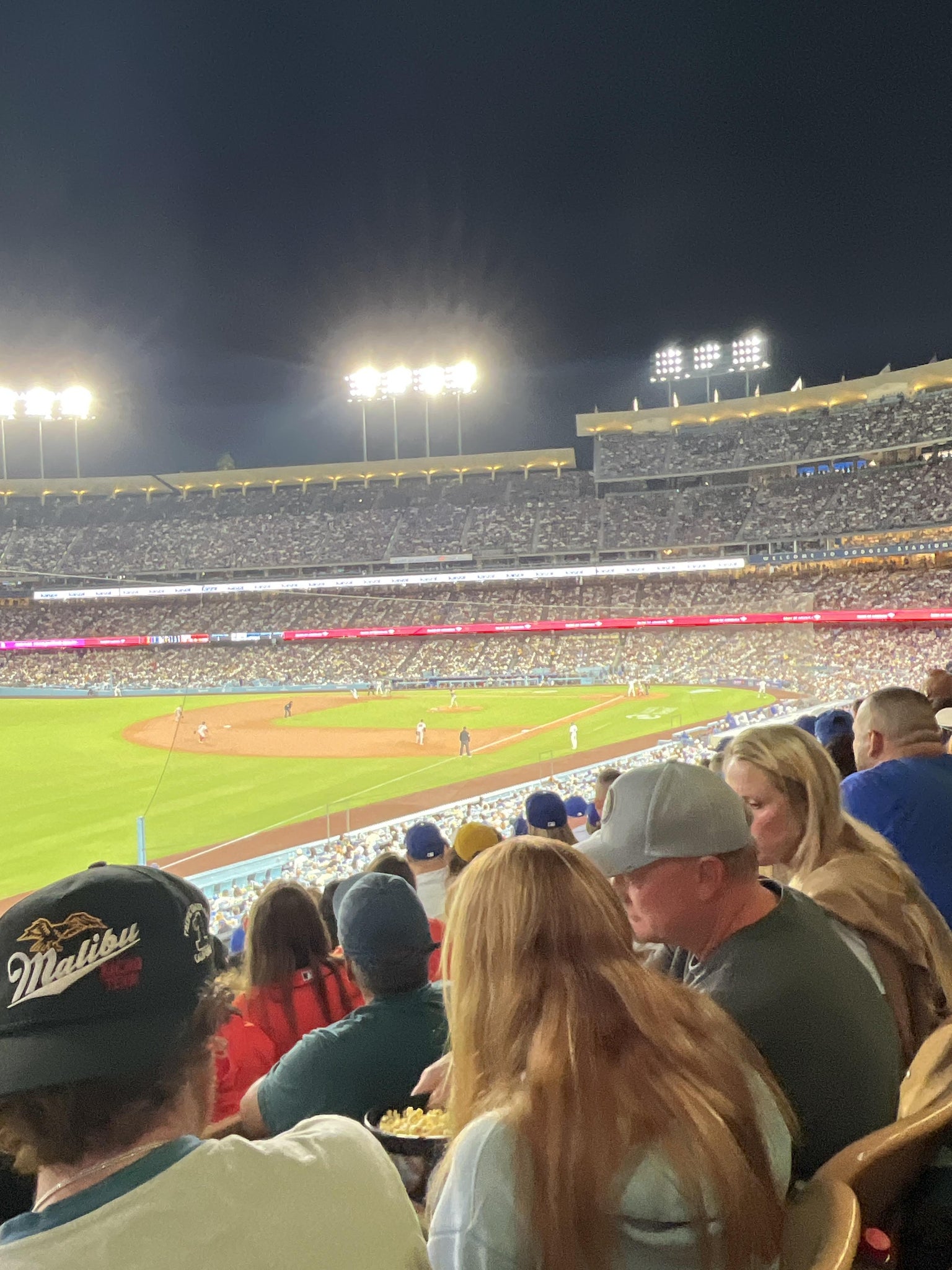 Real Fan View taken from Section 157 LG at UNIQLO Field at Dodger Stadium by Luis E