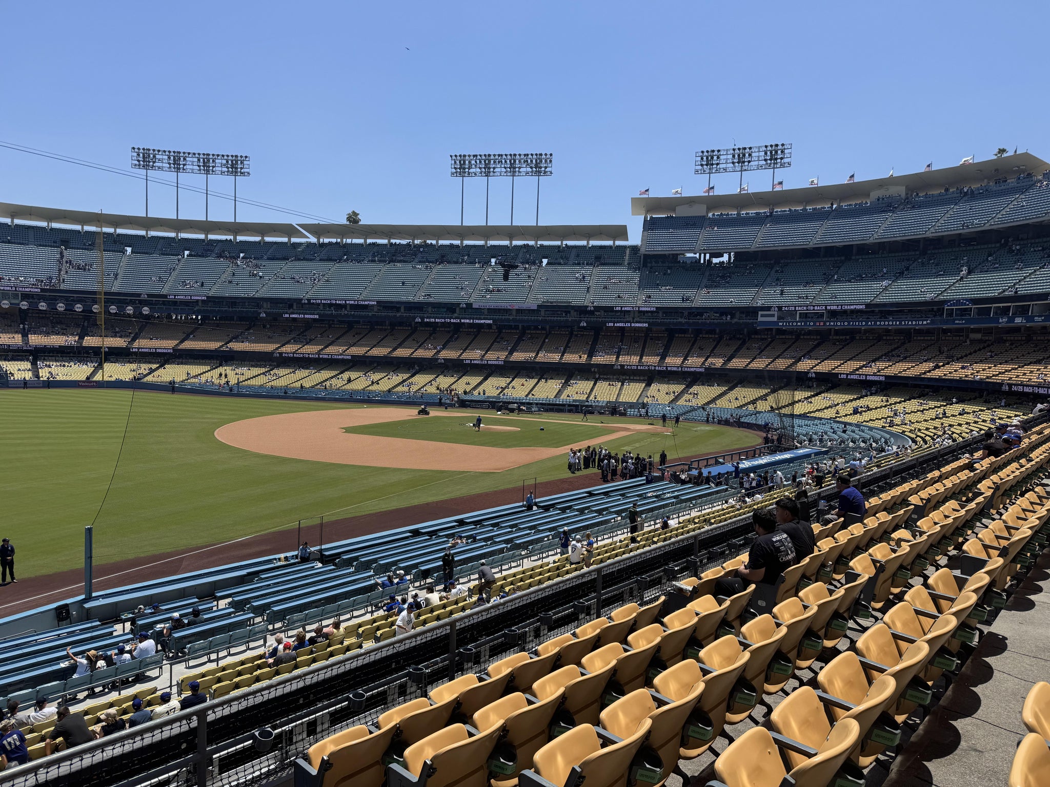 Real Fan View taken from Section 157 LG at UNIQLO Field at Dodger Stadium by Kayvan F