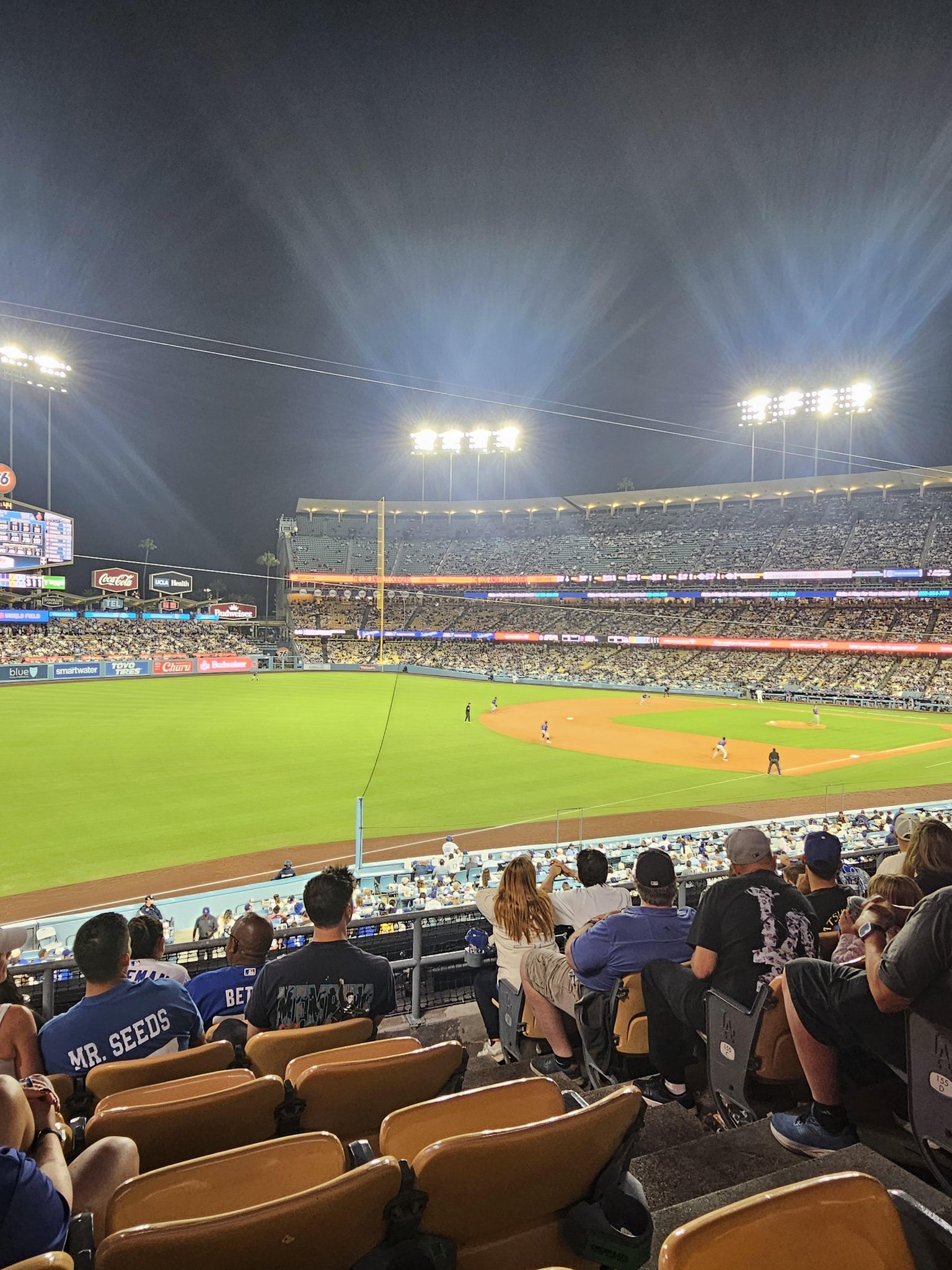 Real Fan View taken from Section 157 LG at UNIQLO Field at Dodger Stadium by Elena L
