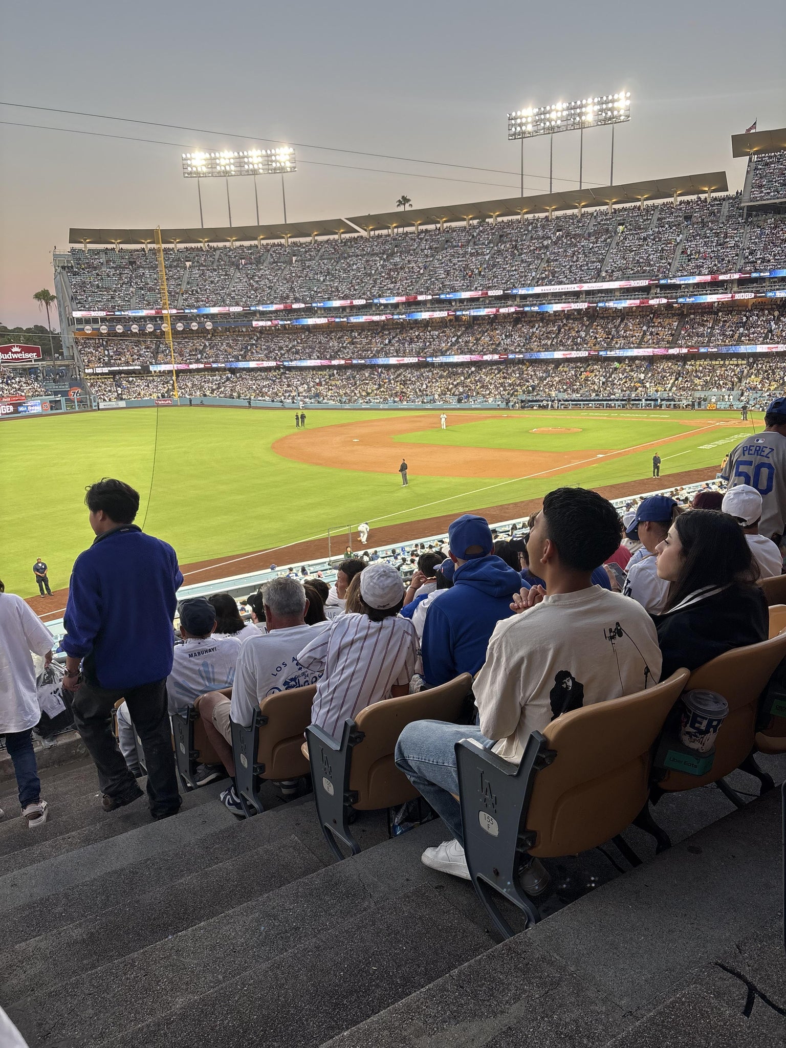 Real Fan View taken from Section 157 LG at UNIQLO Field at Dodger Stadium by William H