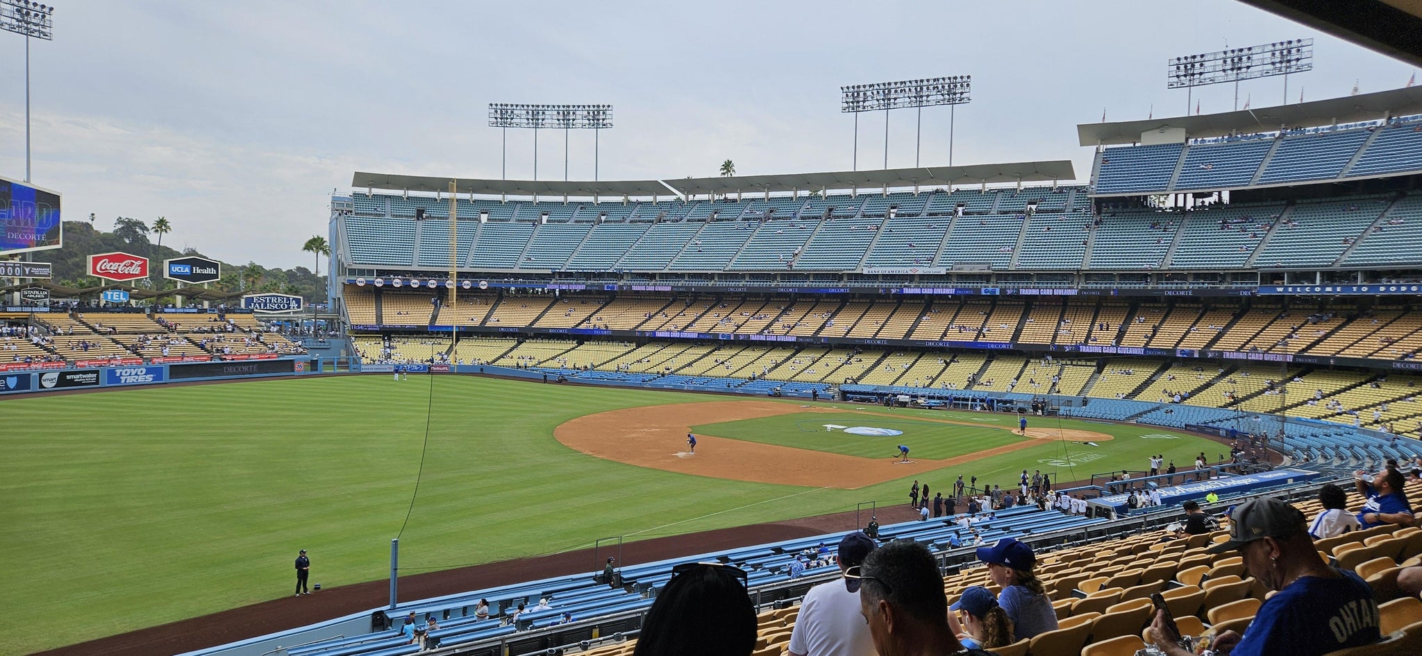 Real Fan View taken from Section 157 LG at UNIQLO Field at Dodger Stadium by Oscar L