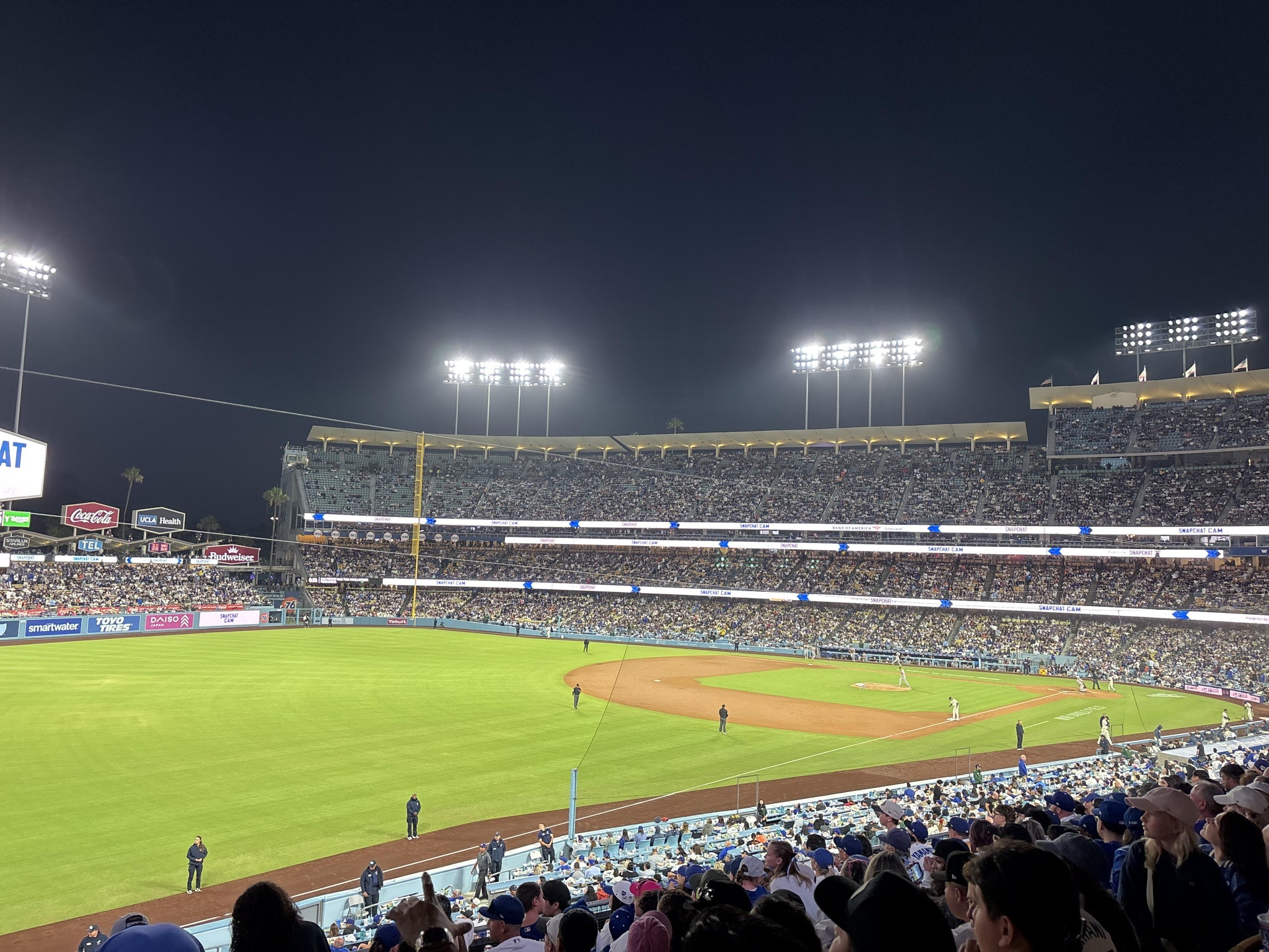 Real Fan View taken from Section 157 LG at UNIQLO Field at Dodger Stadium by Beth S