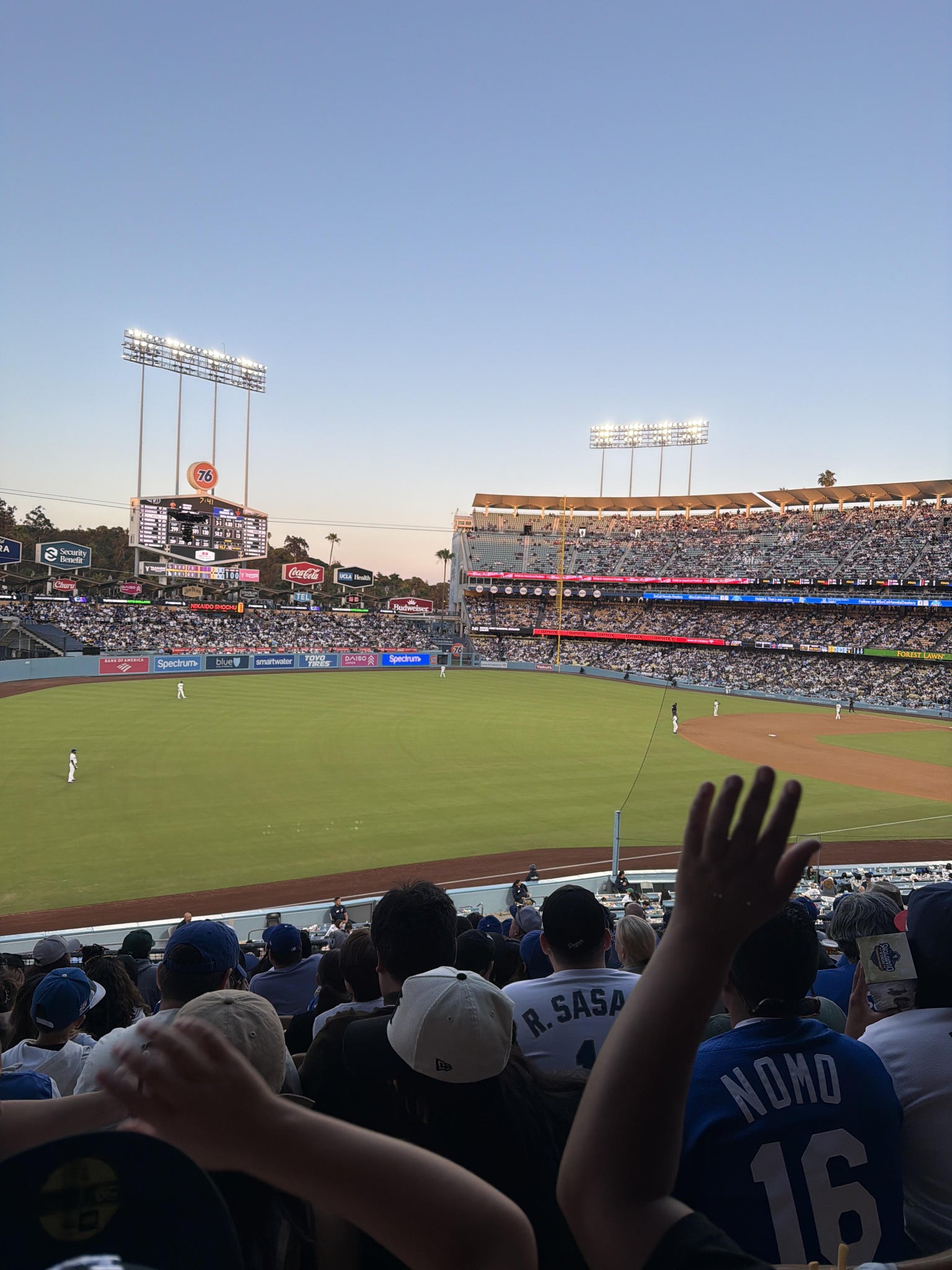 Real Fan View taken from Section 157 LG at UNIQLO Field at Dodger Stadium by Anthony I
