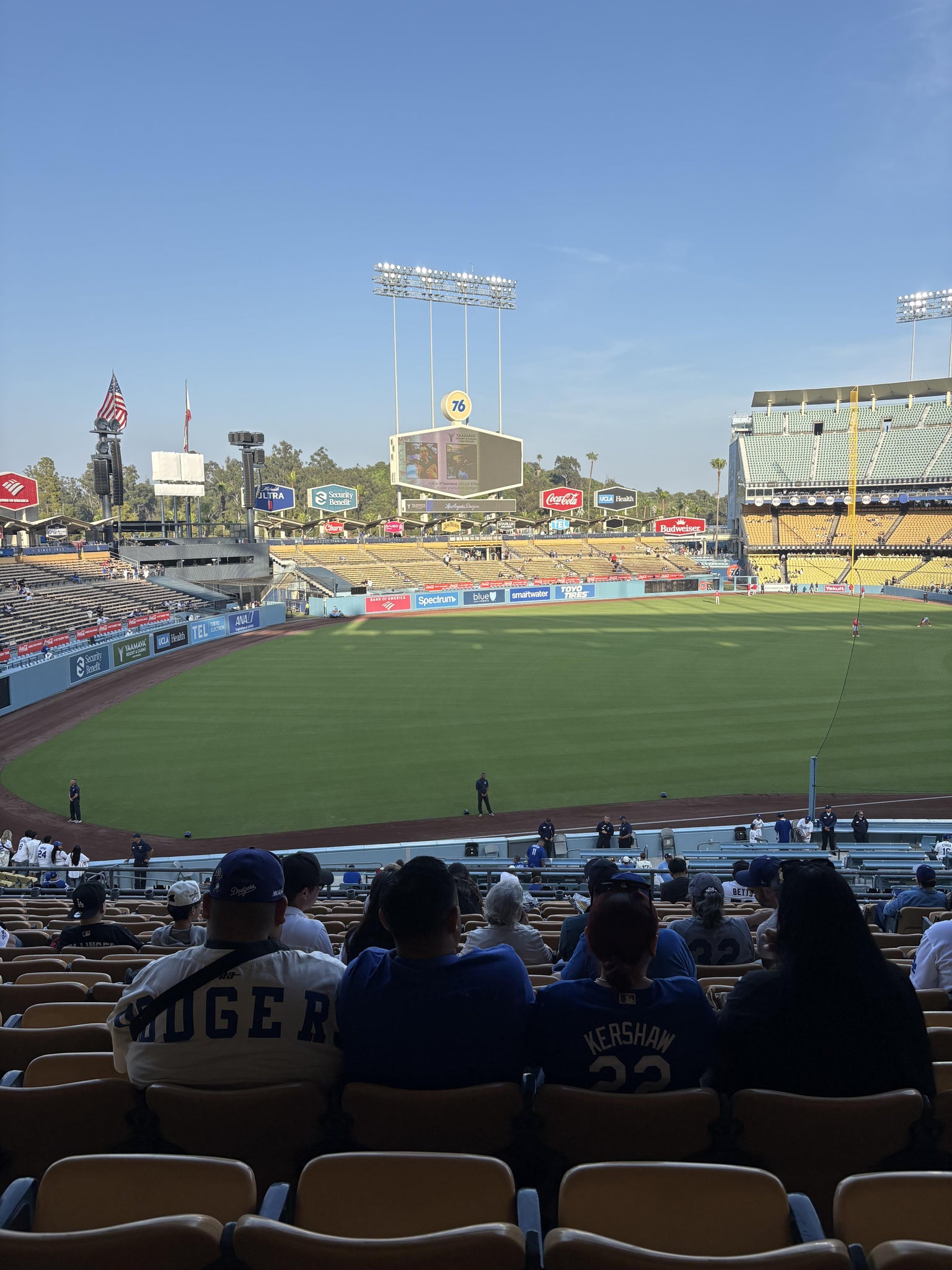 Real Fan View taken from Section 157 LG at UNIQLO Field at Dodger Stadium by Manuel O