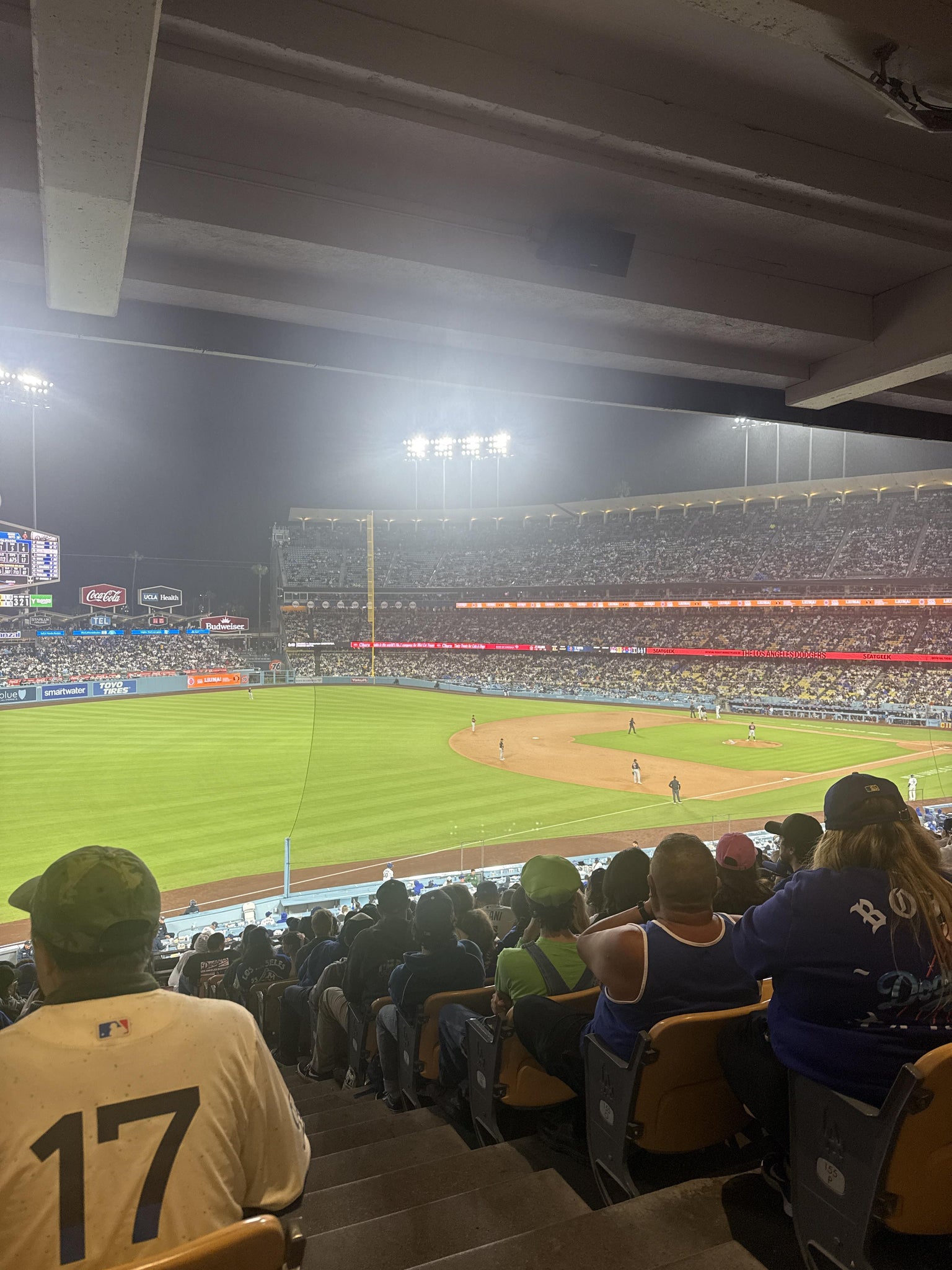 Real Fan View taken from Section 157 LG at UNIQLO Field at Dodger Stadium by Anonymous User