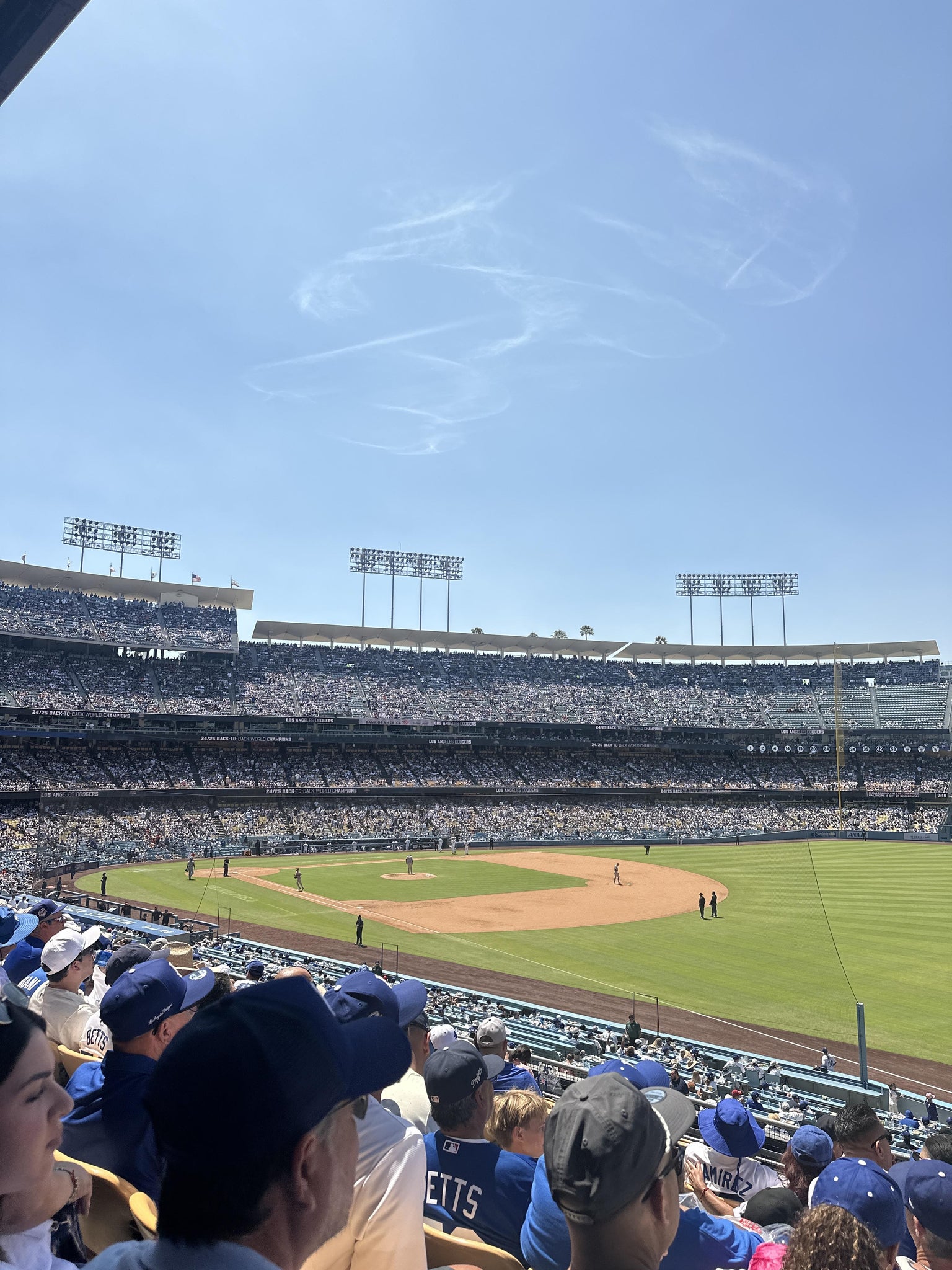 Real Fan View taken from Section 158 LG at UNIQLO Field at Dodger Stadium by Sofia D