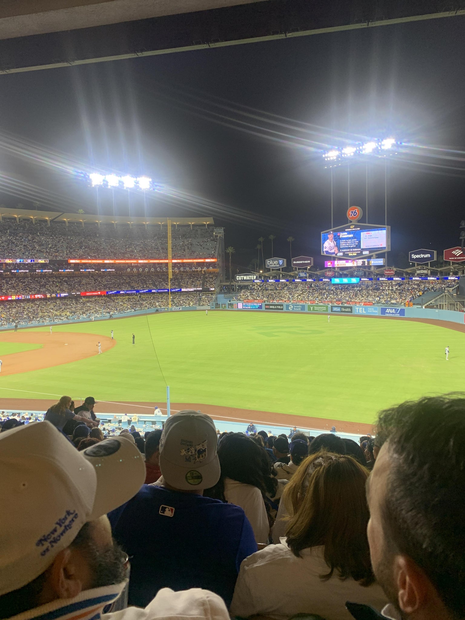 Real Fan View taken from Section 158 LG at UNIQLO Field at Dodger Stadium by Aldair D