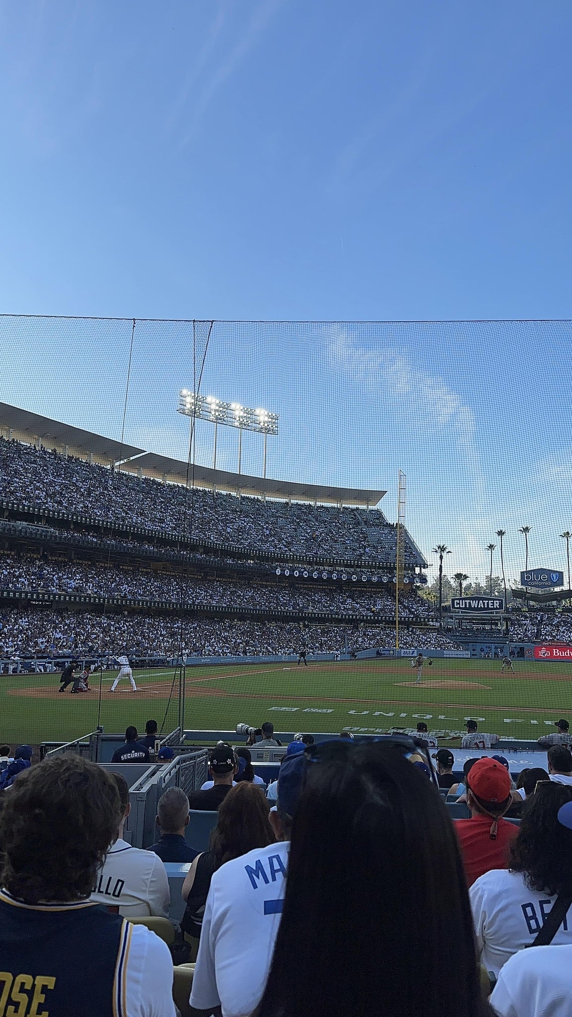 Real Fan View taken from Section 16 FD at UNIQLO Field at Dodger Stadium by Kevin K