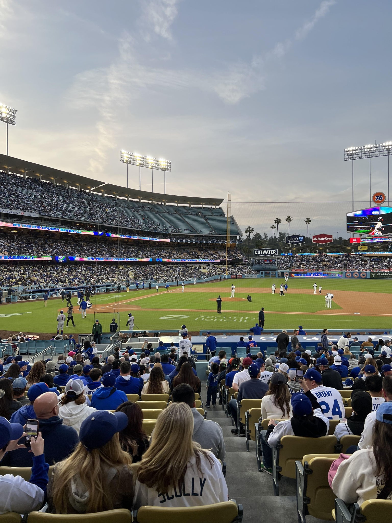Real Fan View taken from Section 16 FD at UNIQLO Field at Dodger Stadium by Justin E