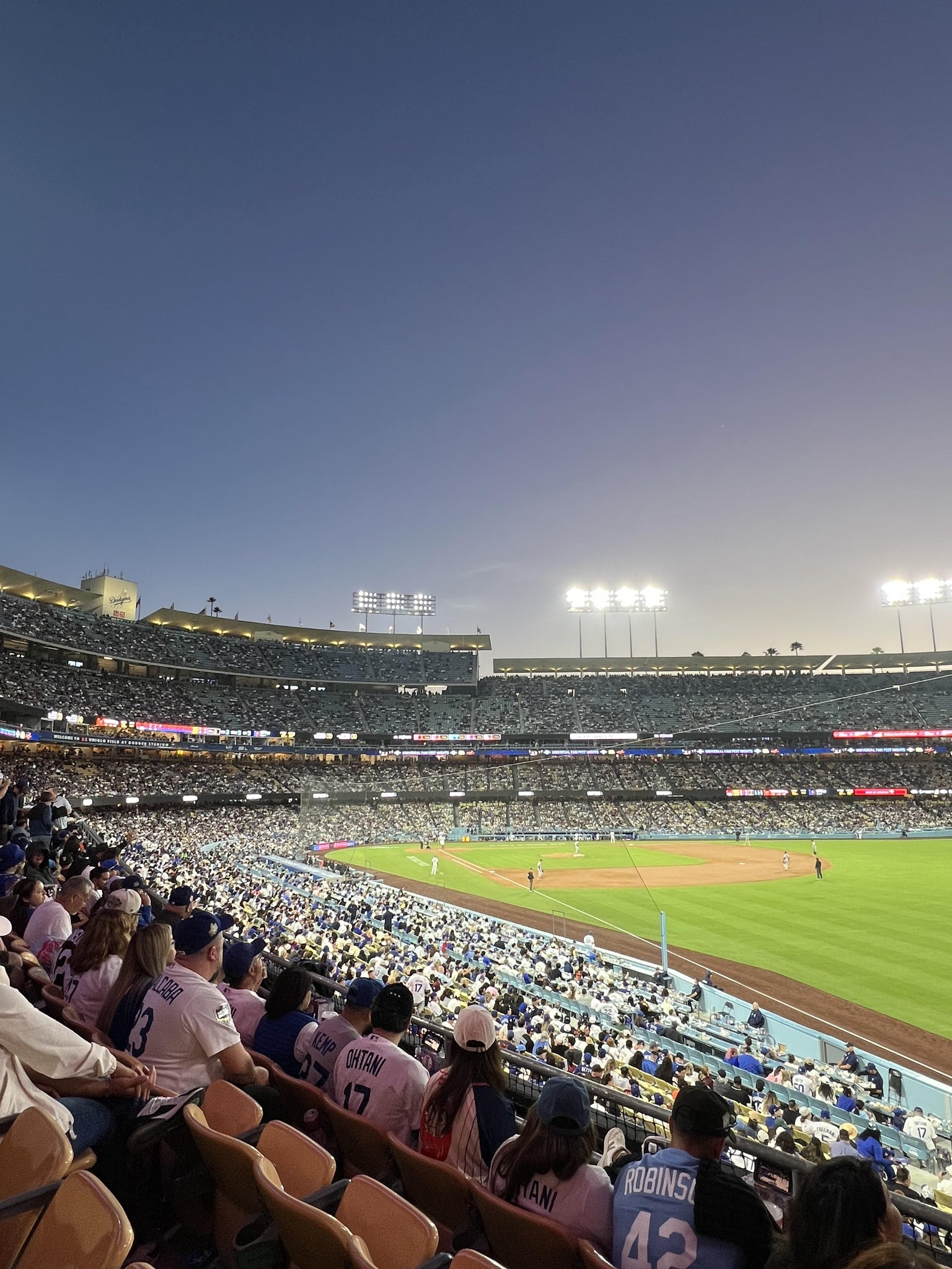 Real Fan View taken from Section 160 LG at UNIQLO Field at Dodger Stadium by Rudy A