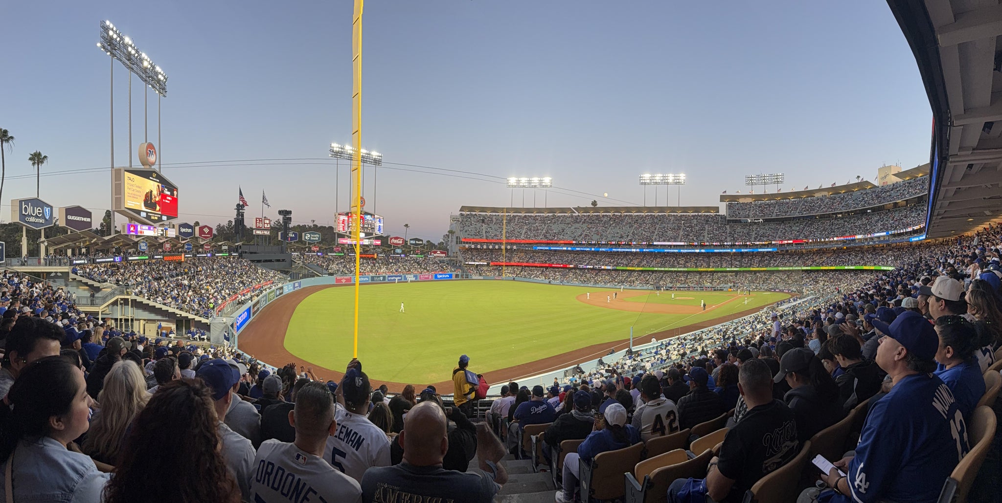 Real Fan View taken from Section 161 LG at UNIQLO Field at Dodger Stadium by Victor P