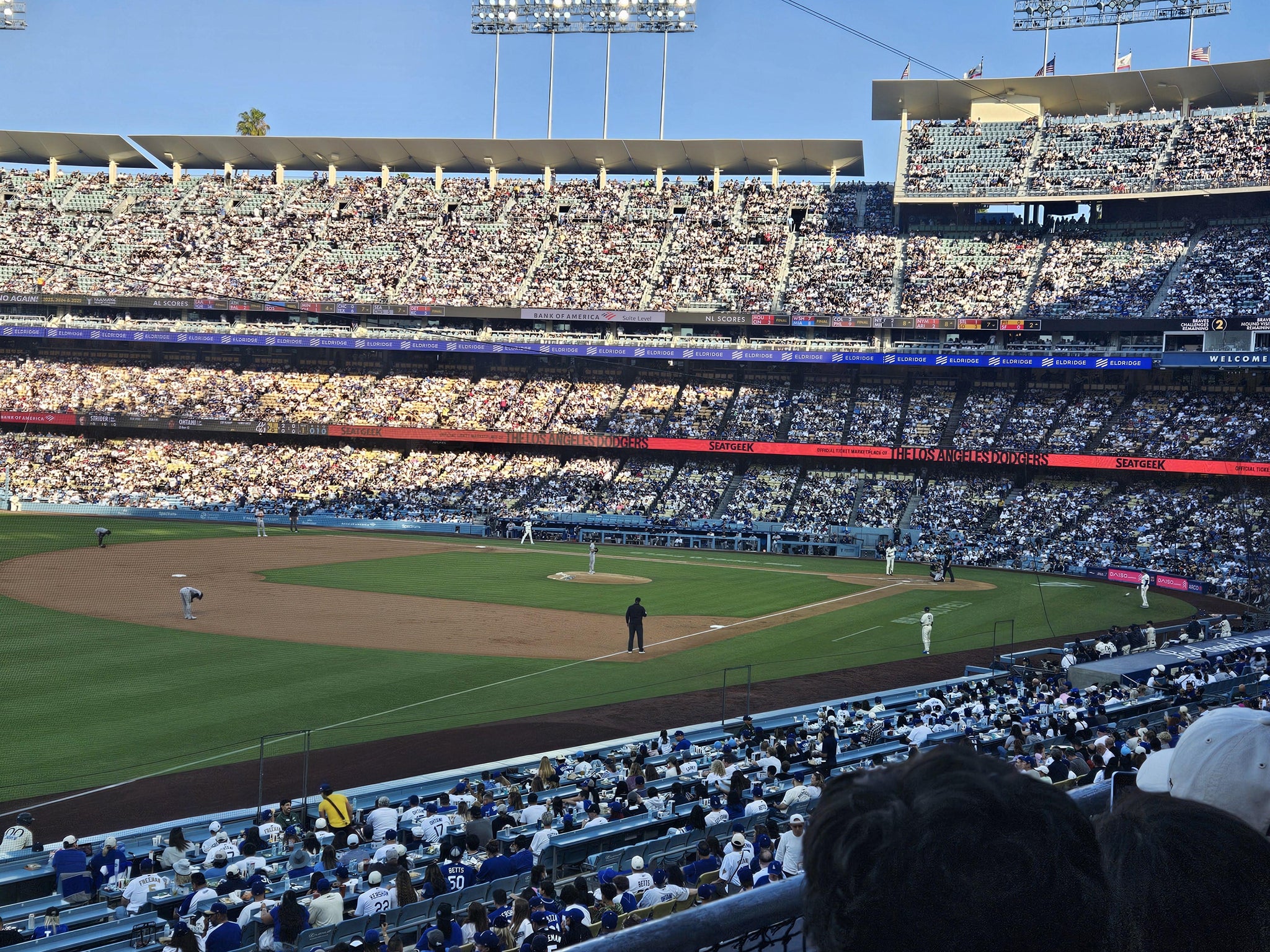 Real Fan View taken from Section 165 LG at UNIQLO Field at Dodger Stadium by Mario C