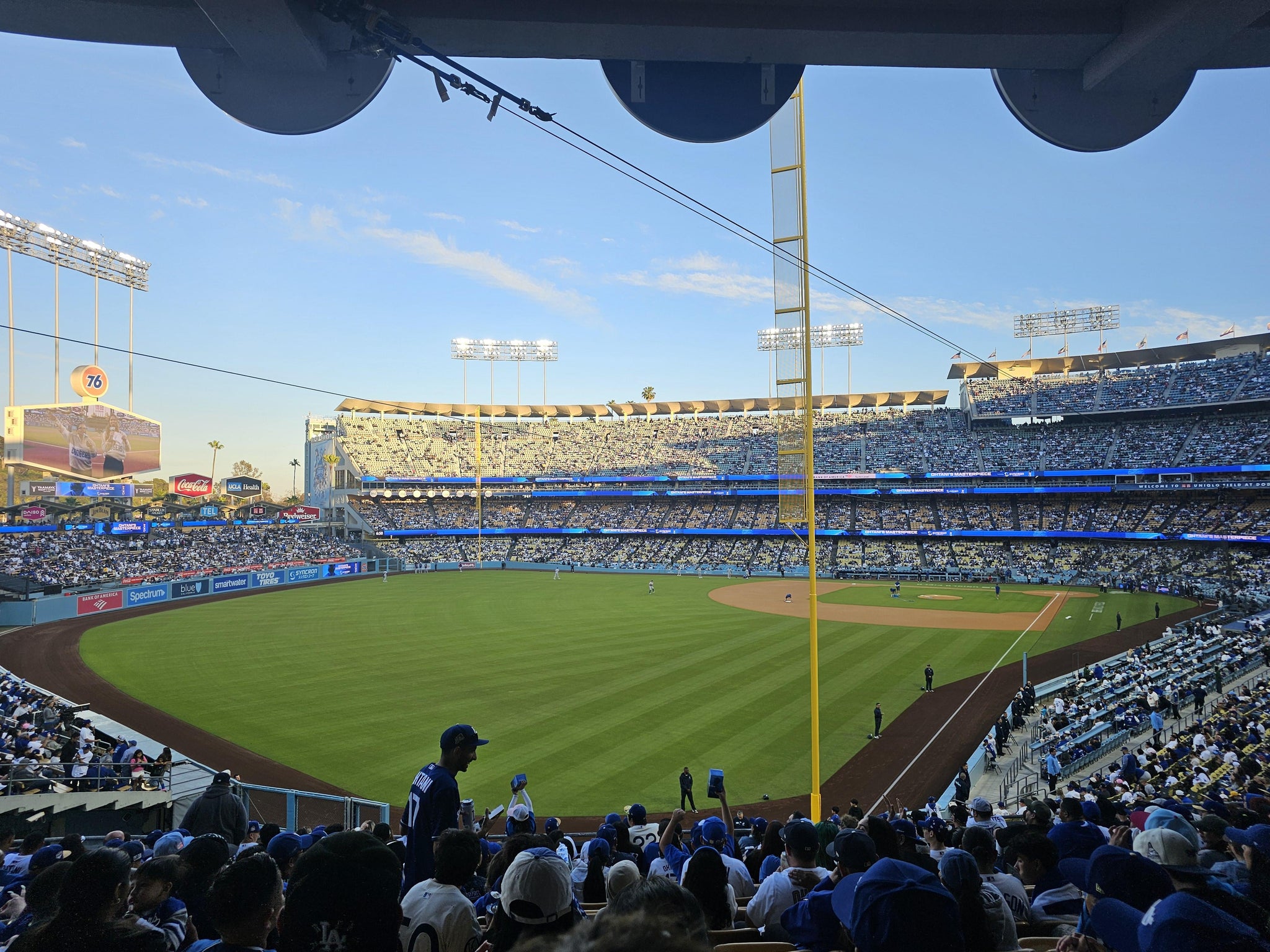 Real Fan View taken from Section 165 LG at UNIQLO Field at Dodger Stadium by Elena L