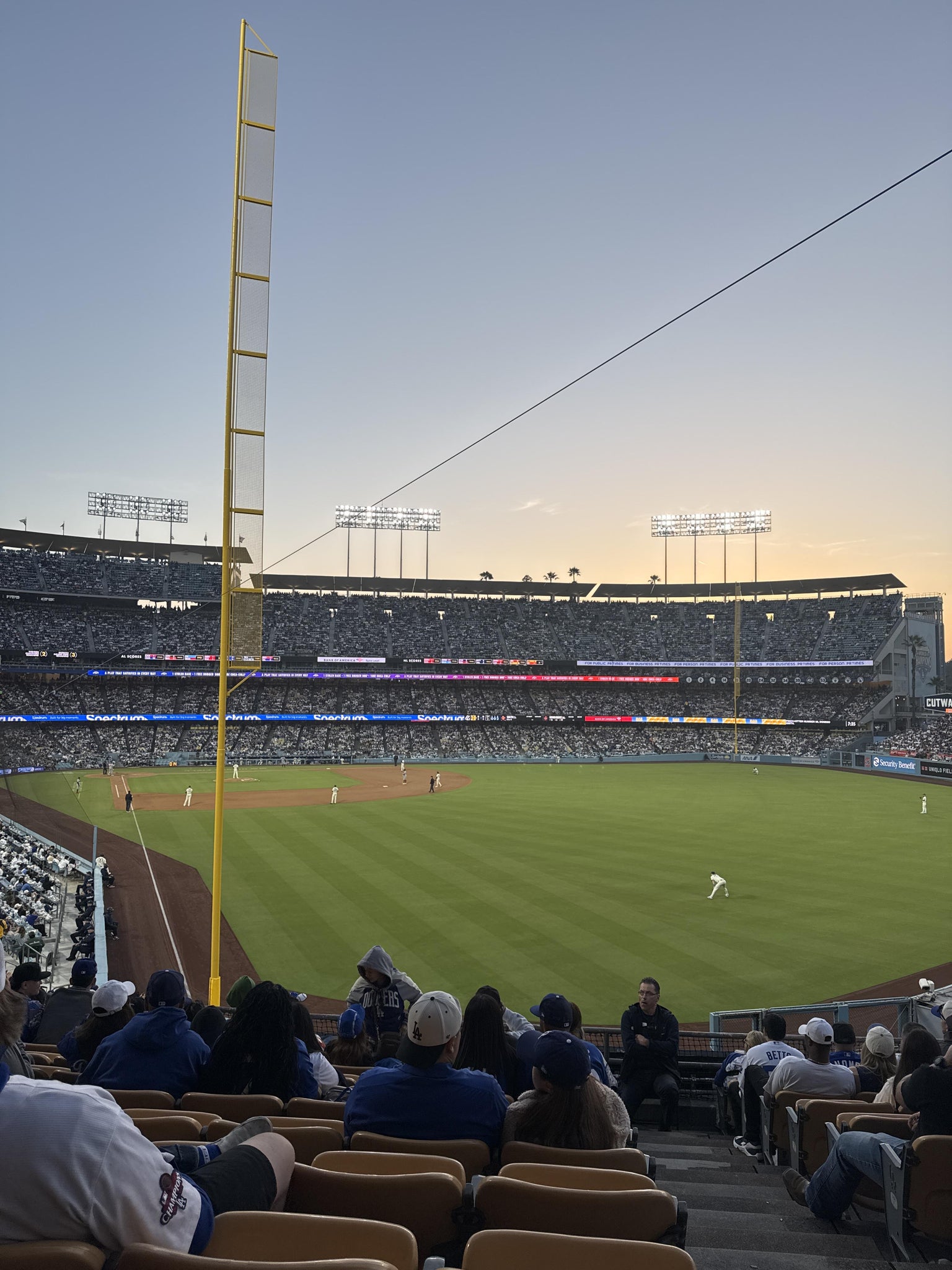 Real Fan View taken from Section 166 LG at UNIQLO Field at Dodger Stadium by Gabriela F