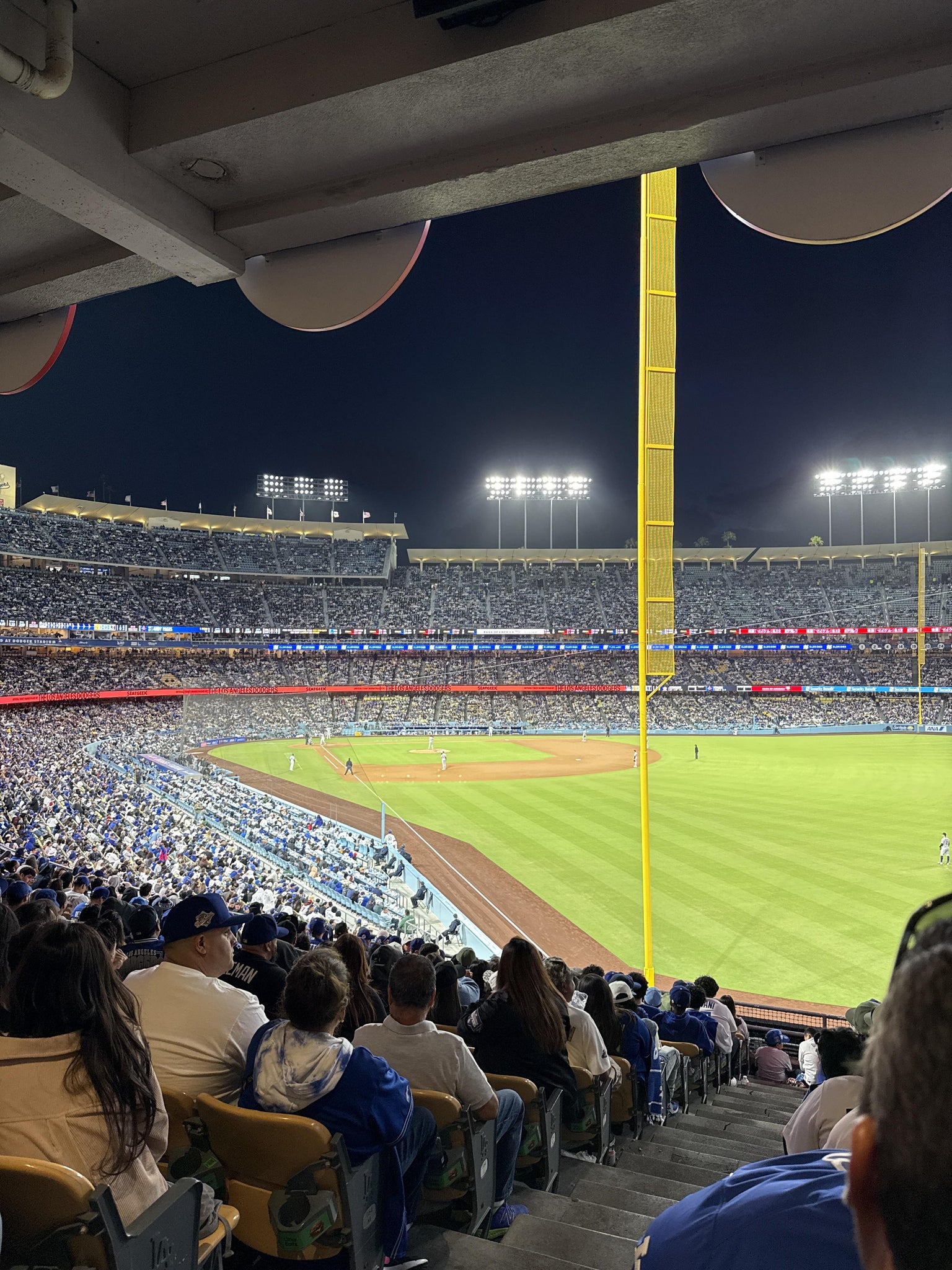 Real Fan View taken from Section 166 LG at UNIQLO Field at Dodger Stadium by Luis L