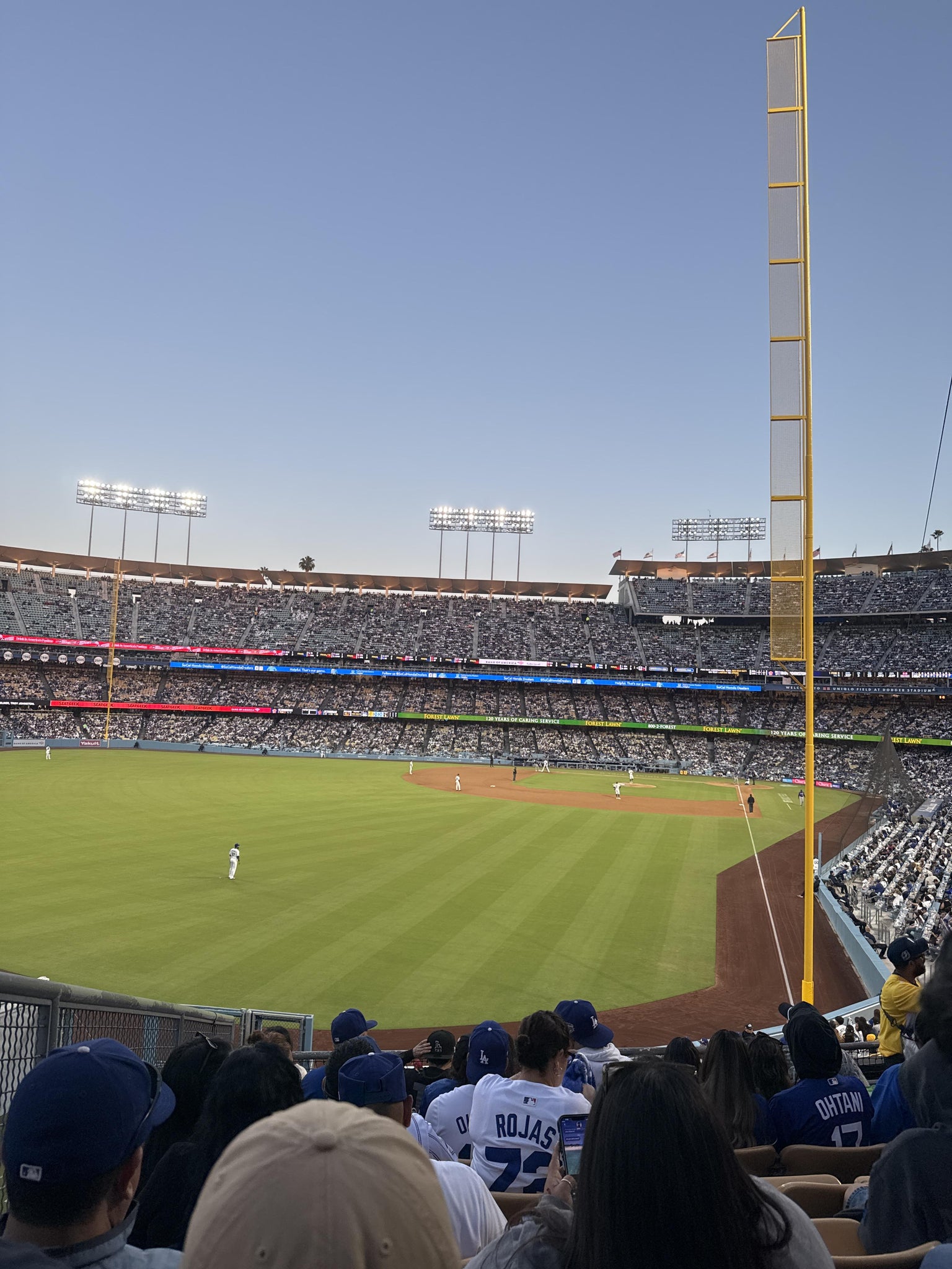 Real Fan View taken from Section 167 LG at UNIQLO Field at Dodger Stadium by Adrian F