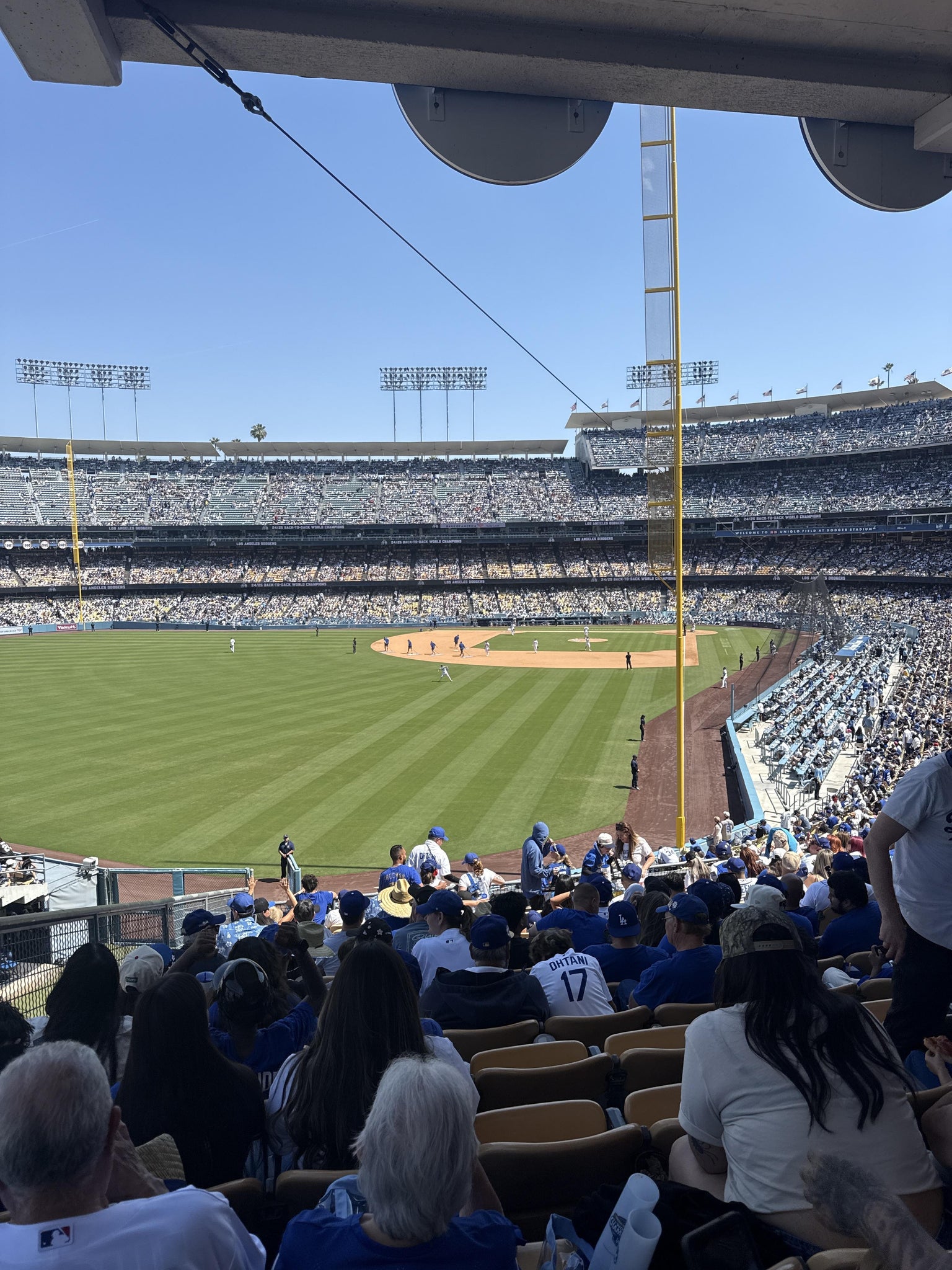 Real Fan View taken from Section 167 LG at UNIQLO Field at Dodger Stadium by Ernesto V