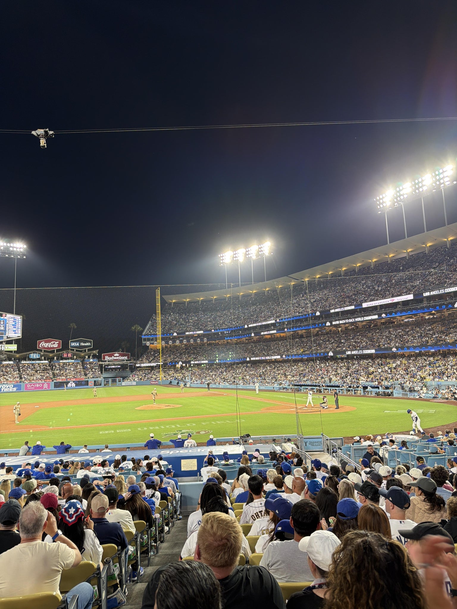 Real Fan View taken from Section 17 FD at UNIQLO Field at Dodger Stadium by Brian H
