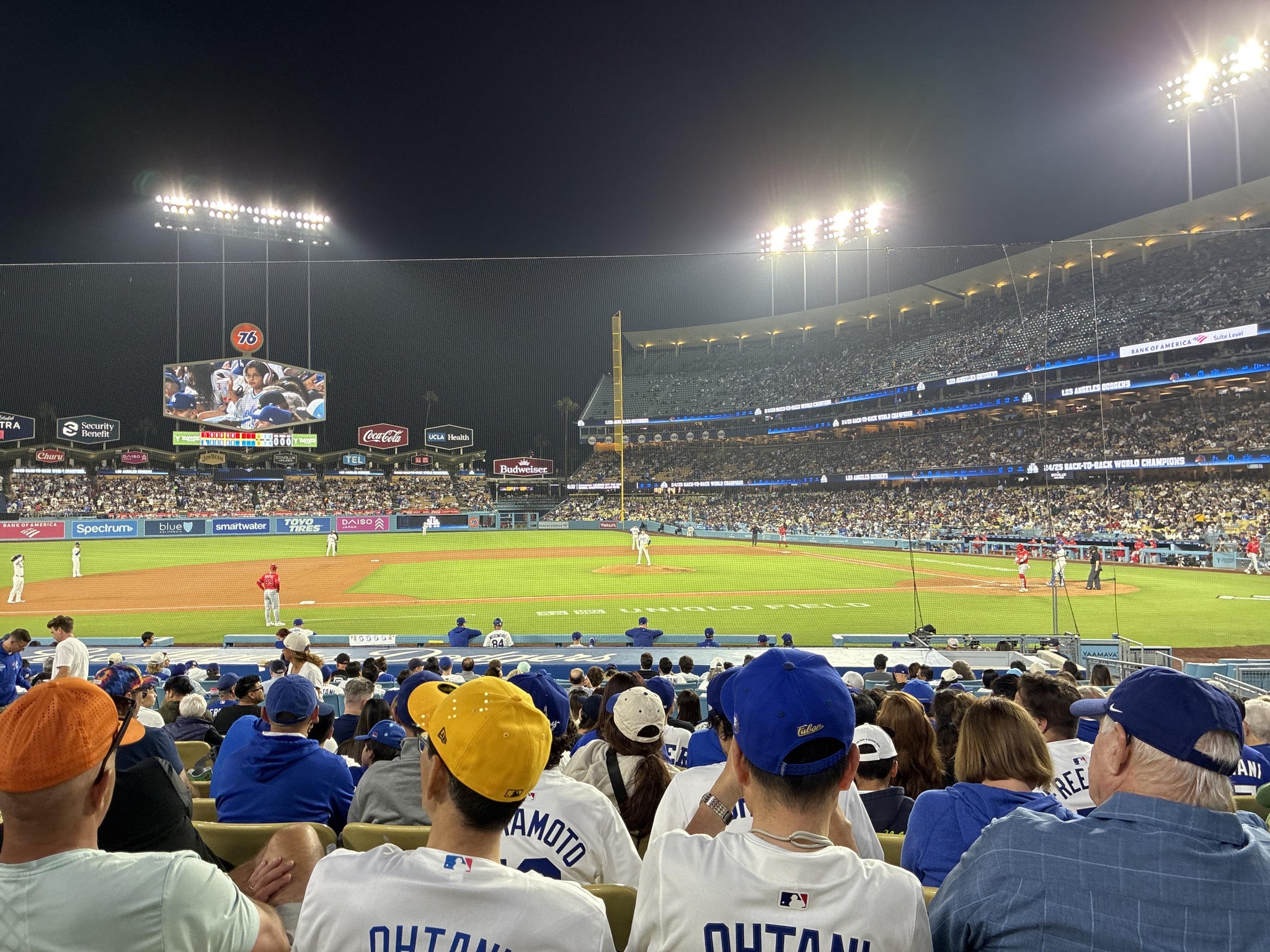 Real Fan View taken from Section 19 FD at UNIQLO Field at Dodger Stadium by Roger R