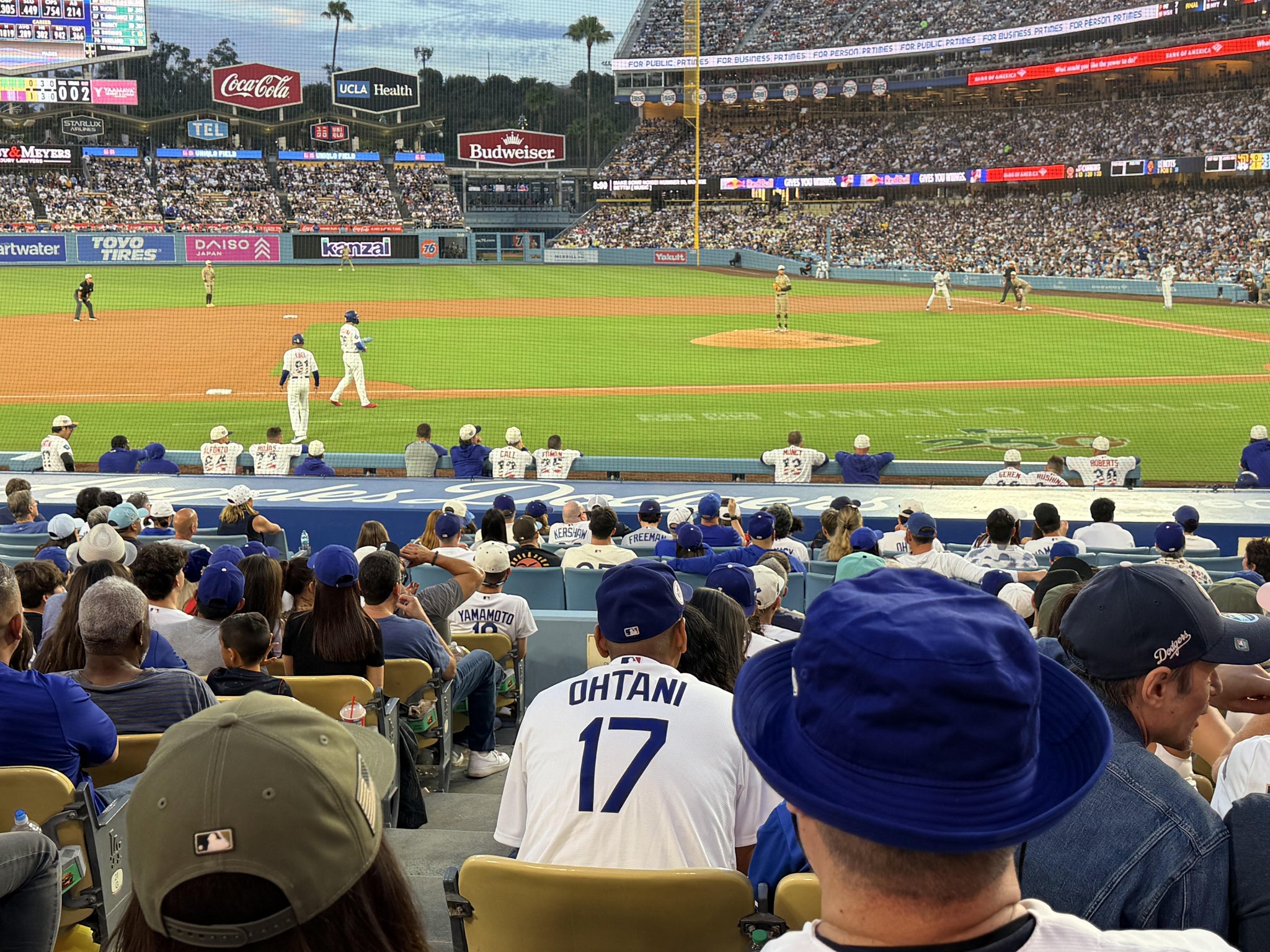 Real Fan View taken from Section 19 FD at UNIQLO Field at Dodger Stadium by Jose G