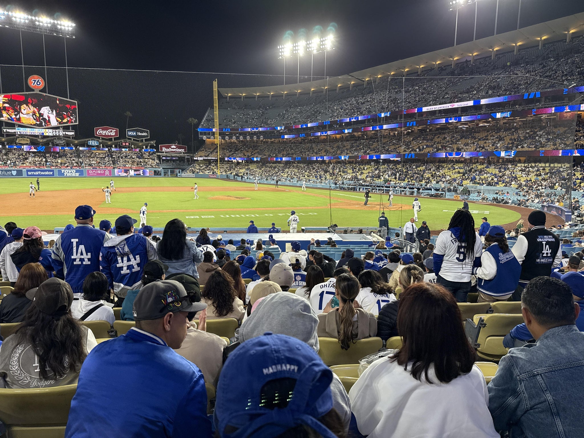 Real Fan View taken from Section 19 FD at UNIQLO Field at Dodger Stadium by Tom I