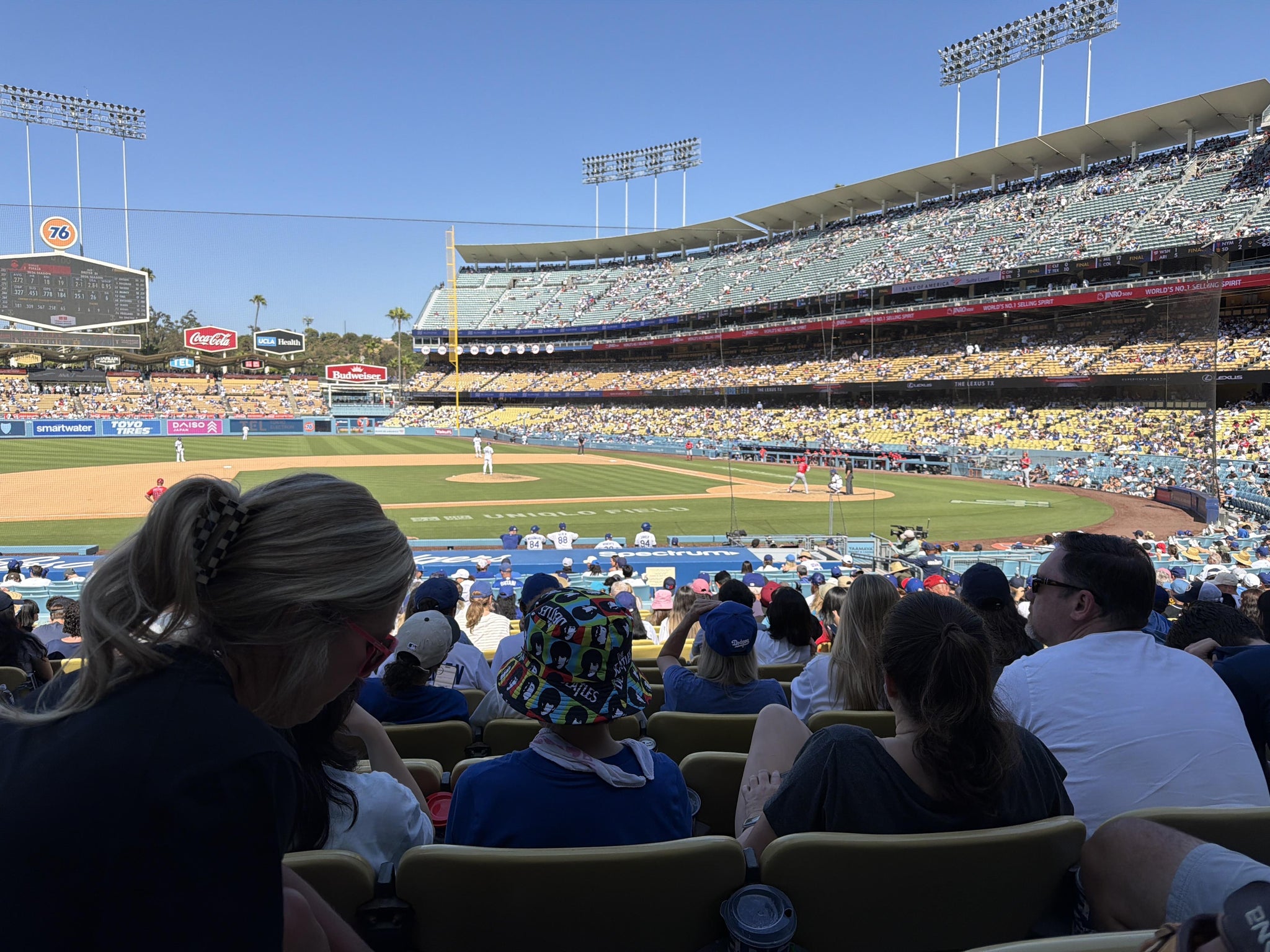 Real Fan View taken from Section 19 FD at UNIQLO Field at Dodger Stadium by Jacquelyn L