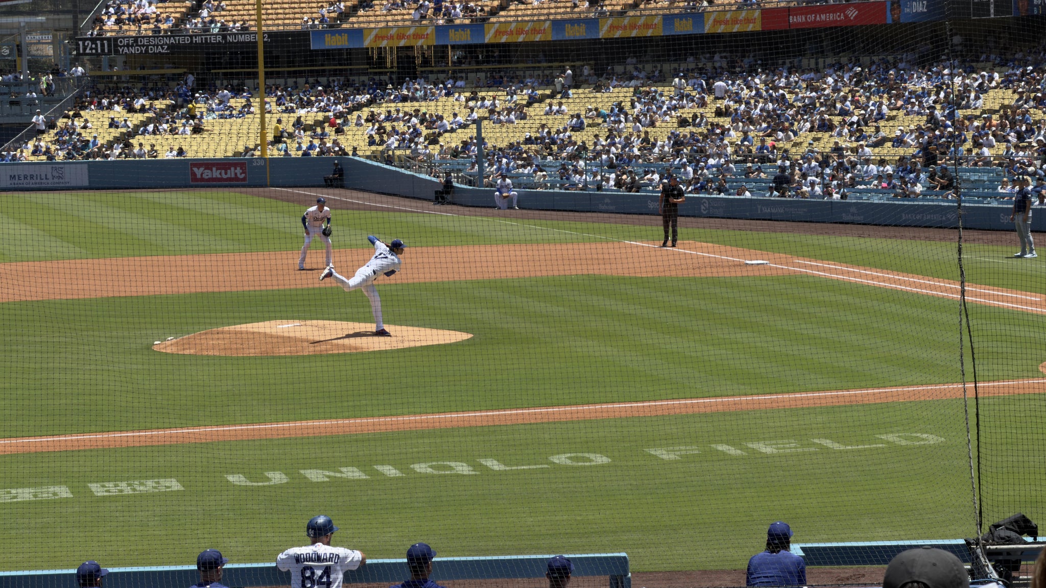 Real Fan View taken from Section 19 FD at UNIQLO Field at Dodger Stadium by Edward L