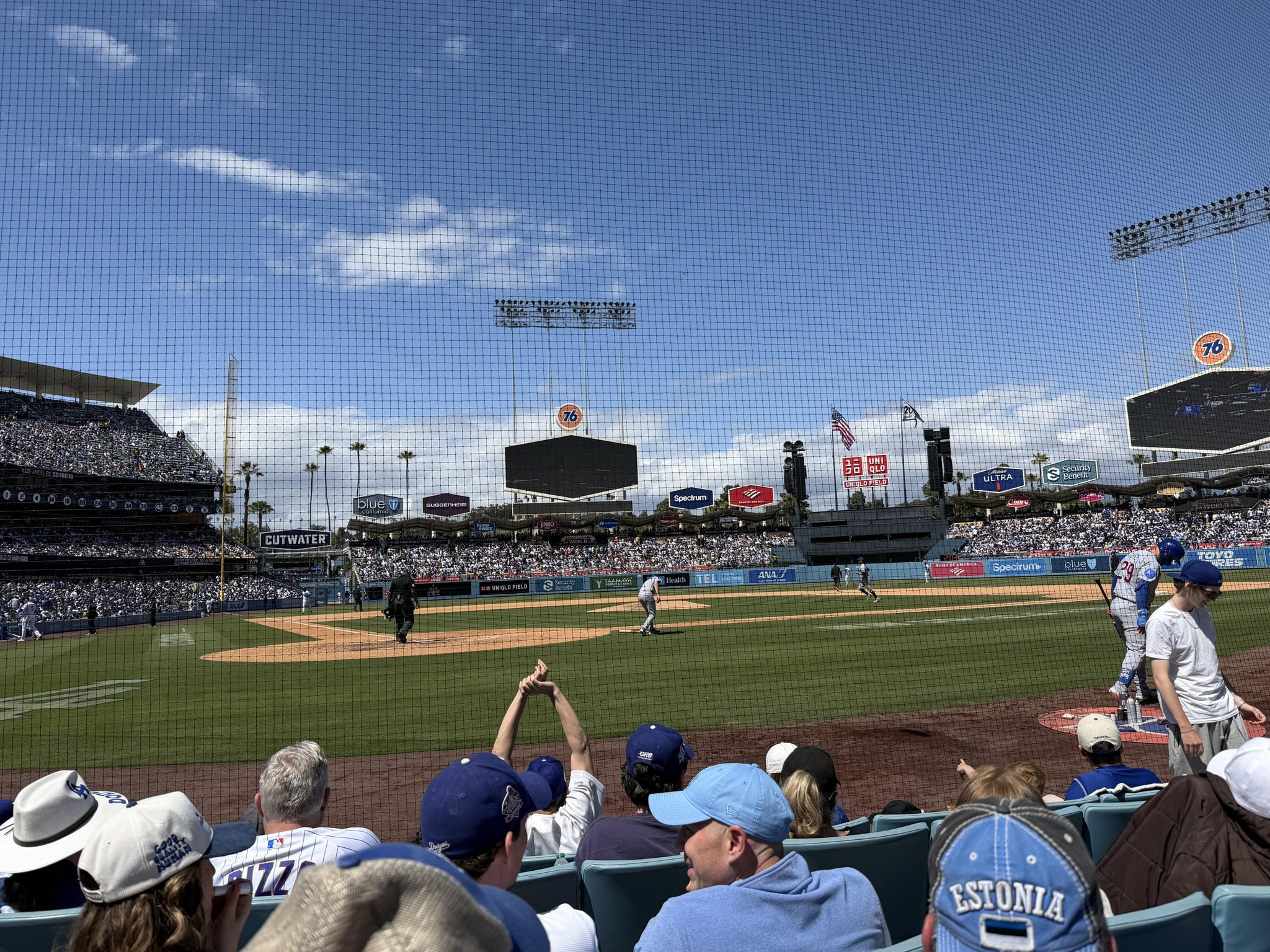 Real Fan View taken from Section 2 DG at UNIQLO Field at Dodger Stadium by Enrique G