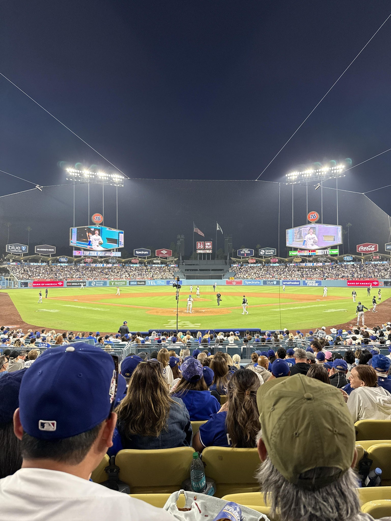 Real Fan View taken from Section 2 FD at UNIQLO Field at Dodger Stadium by Viviana R