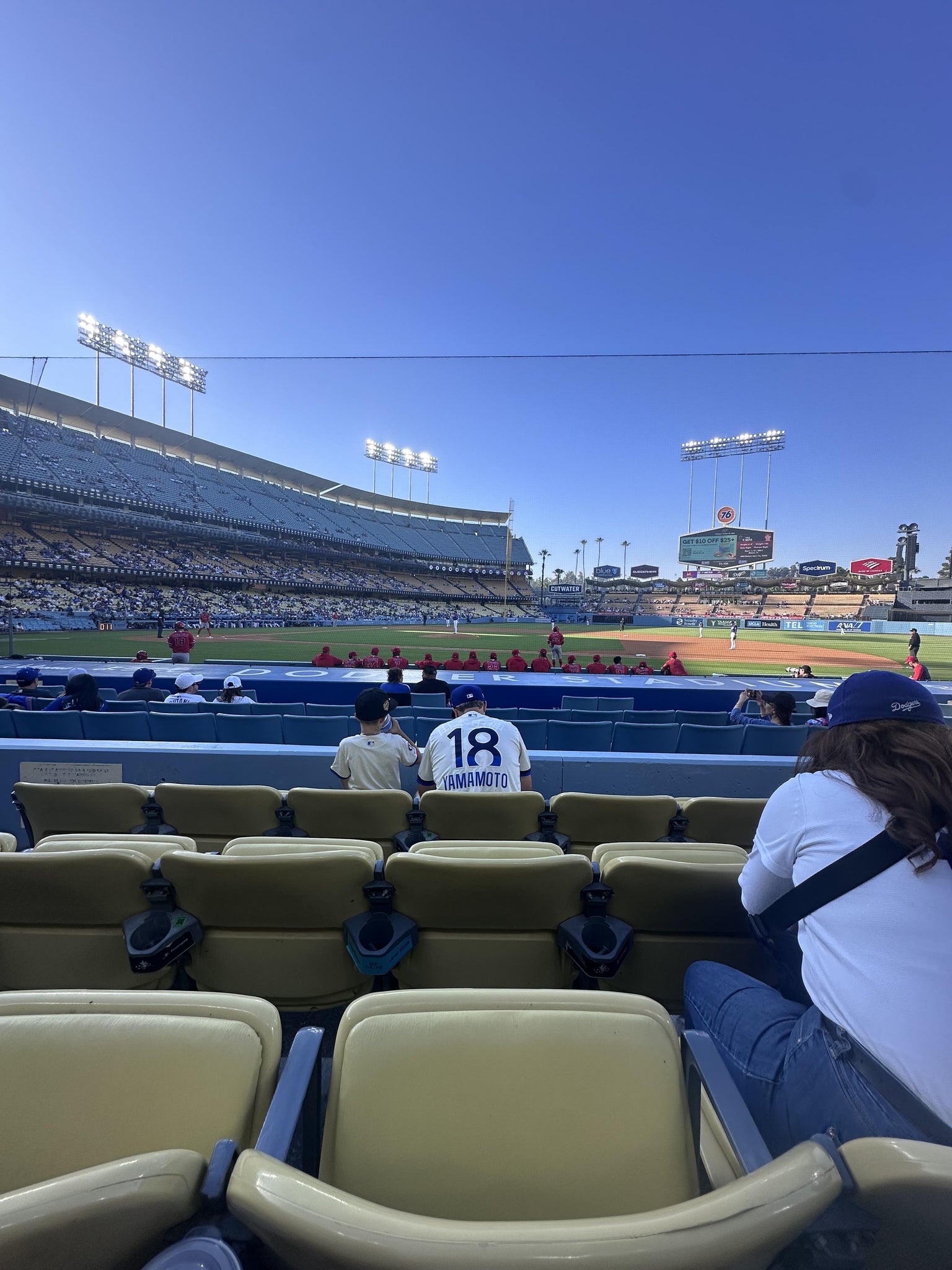 Real Fan View taken from Section 20 FD at UNIQLO Field at Dodger Stadium by Justin S