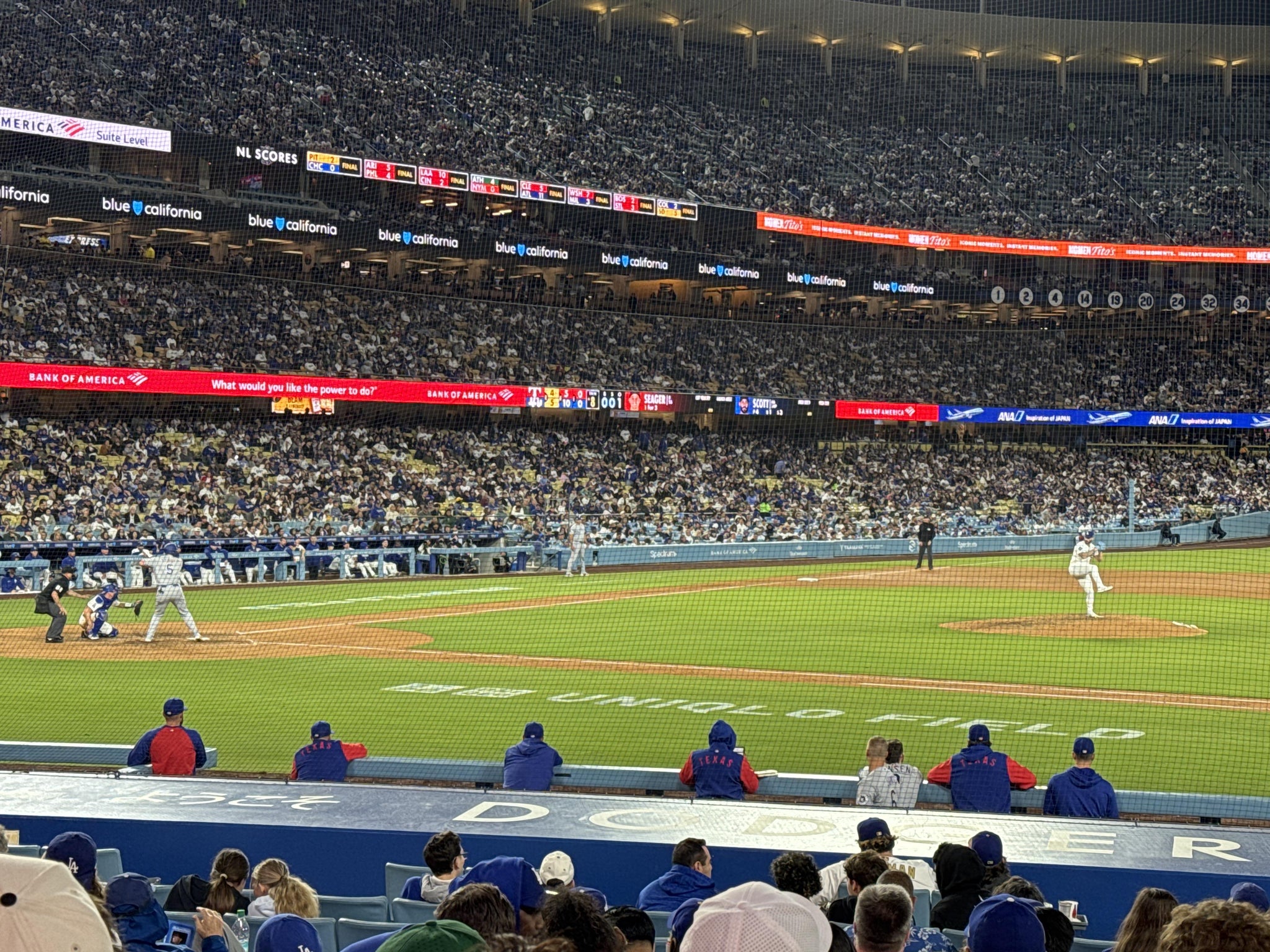 Real Fan View taken from Section 20 FD at UNIQLO Field at Dodger Stadium by Rebecca J