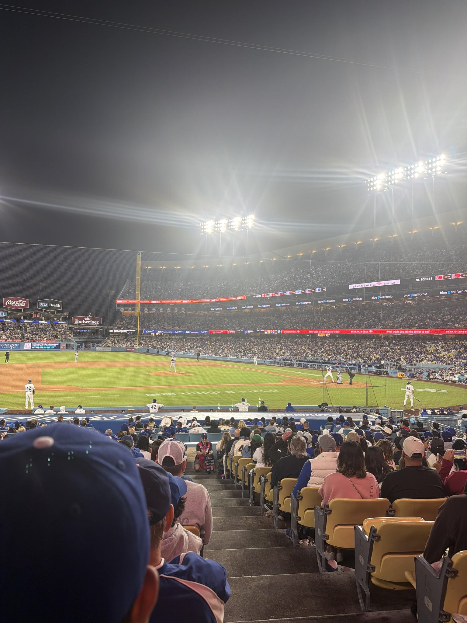 Real Fan View taken from Section 21 FD at UNIQLO Field at Dodger Stadium by Daniel S