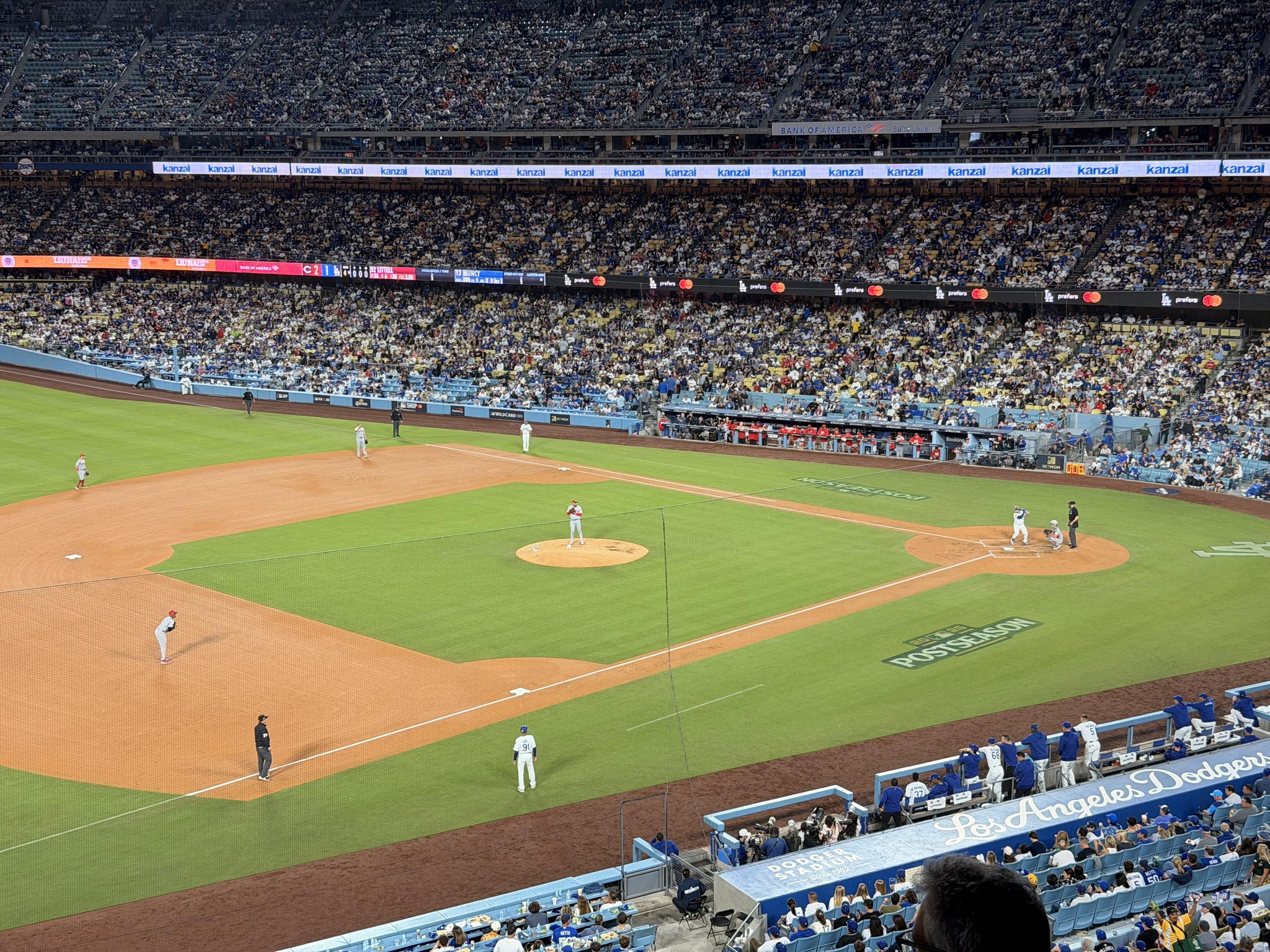 Real Fan View taken from Section 229 CL at UNIQLO Field at Dodger Stadium by Amen B