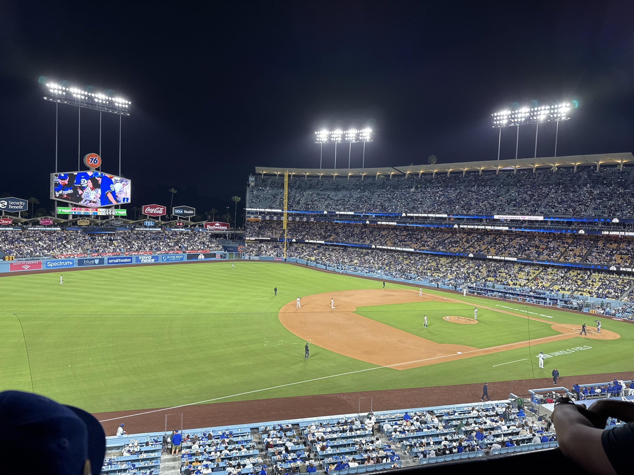 Real Fan View taken from Section 233 CL at UNIQLO Field at Dodger Stadium by Eric H