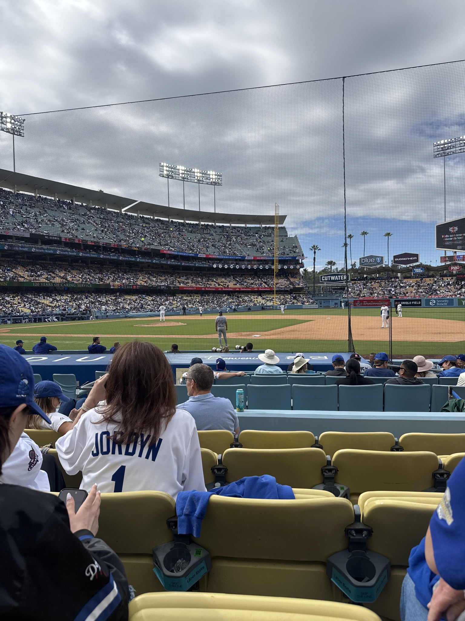 Real Fan View taken from Section 24 FD at UNIQLO Field at Dodger Stadium by Rodrigo F