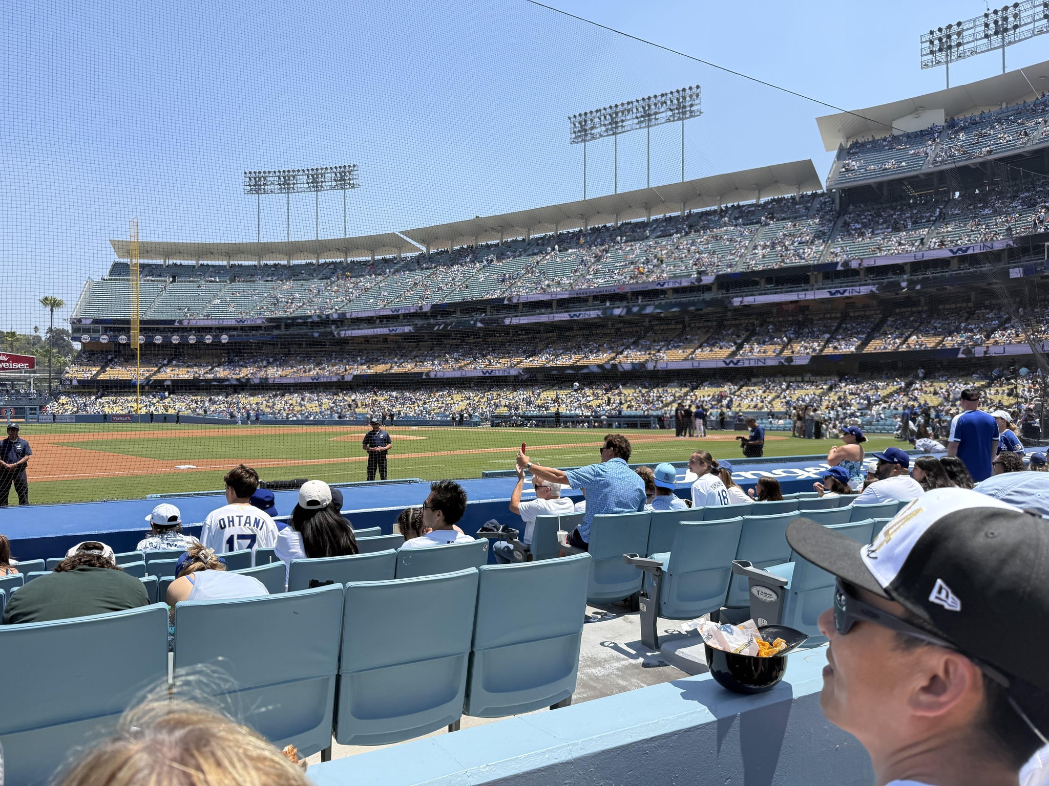 Real Fan View taken from Section 25 FD at UNIQLO Field at Dodger Stadium by Taylor H
